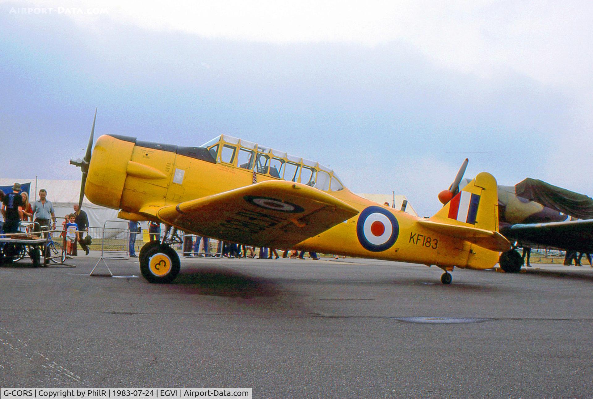 G-CORS, 1944 Noorduyn AT-16 Harvard IIB C/N 14A-1884, KF183 1944 NA AT-16 Harvard llB RAF IAT 07.83