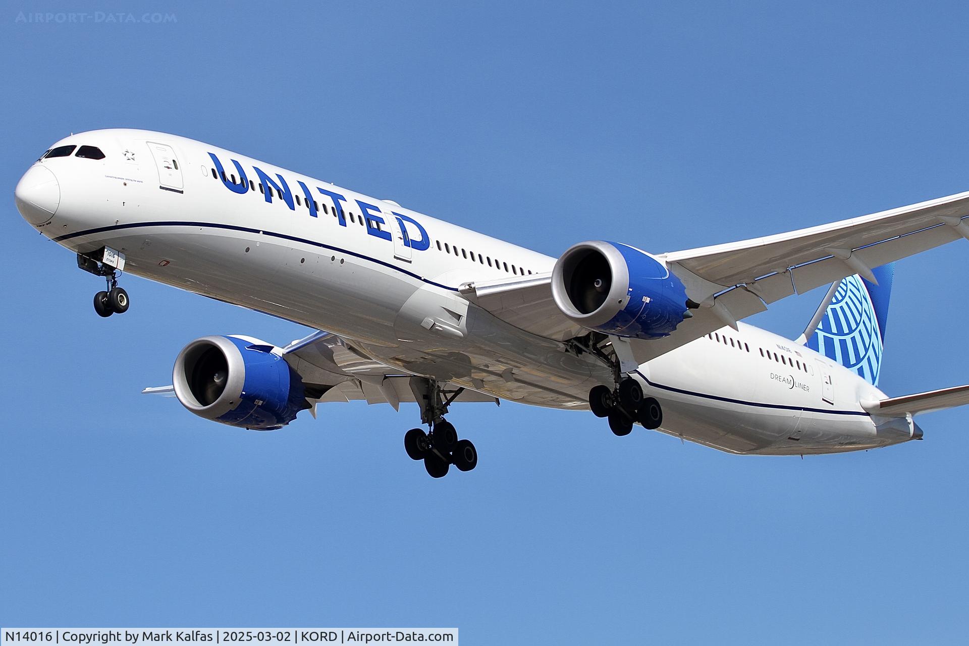 N14016, 2022 Boeing 787-10 Dreamliner Dreamliner C/N 66985, B78X United Airlines Boeing 787-10 DREAMLINER N14016 UAL952 MUC-ORD