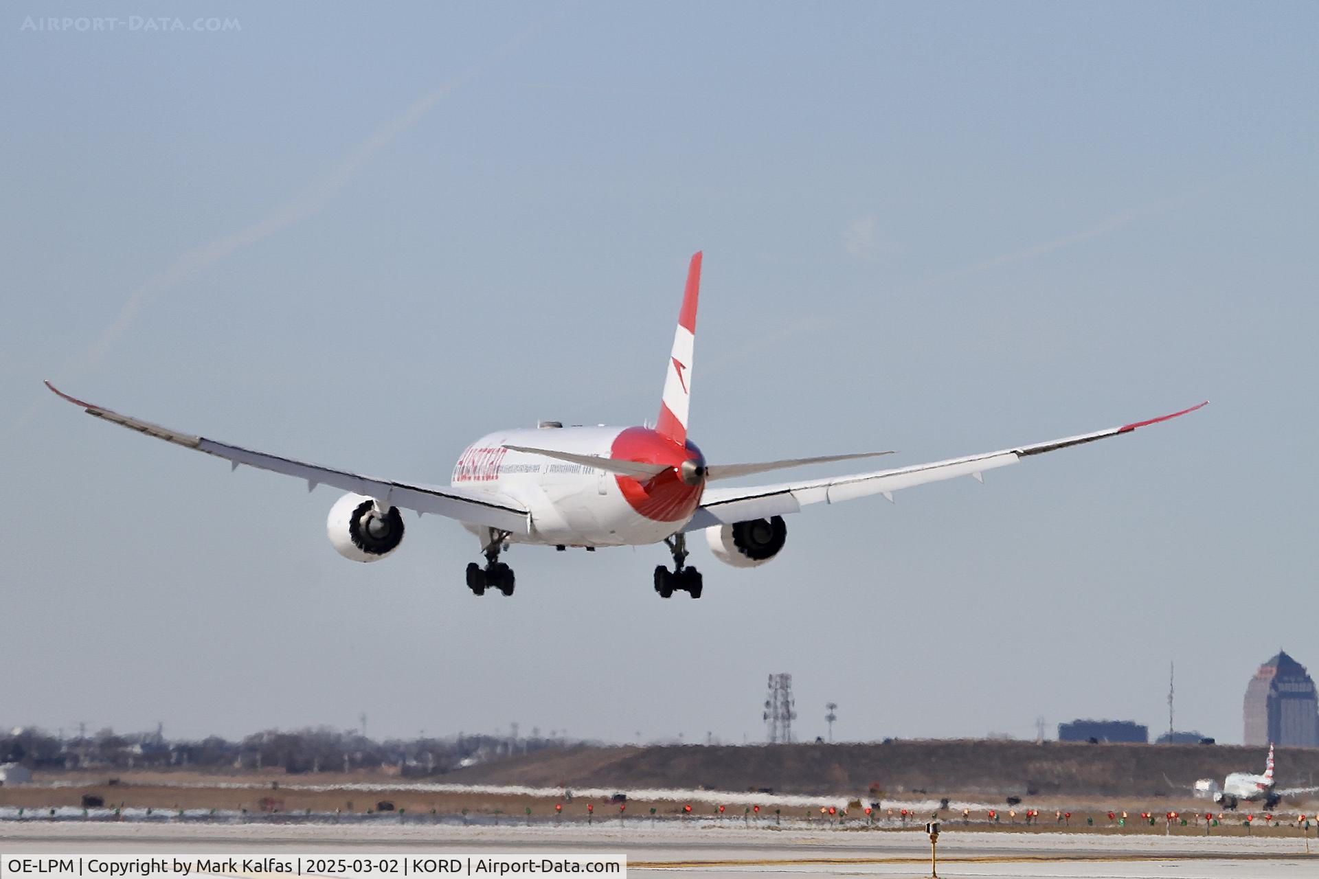 OE-LPM, 2019 Boeing 787-9 Dreamliner C/N 62736, B789 AUSTRIAN Boeing 787-9 Dreamliner OE-LPM AUA65 VIE-ORD