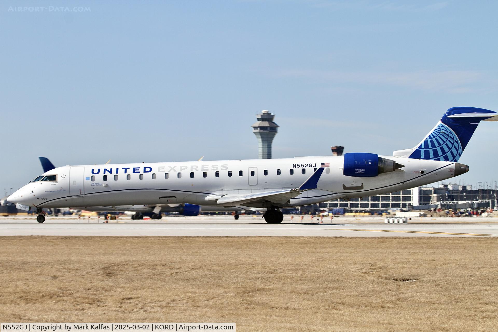N552GJ, 2009 Bombardier CRJ-702 (CL-600-2C10) C/N 10287, CRJ7 SKYWEST/UNITED EXPRESS  CRJ-550 N552GJ GJS4593 ORD-MEM