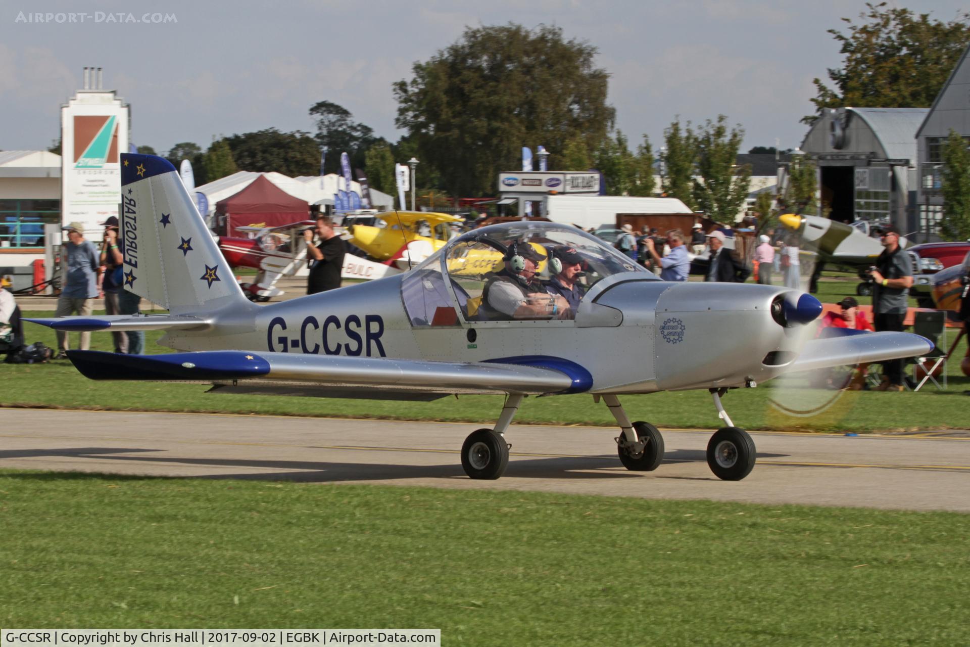 G-CCSR, 2004 Aerotechnik EV-97A Eurostar C/N PFA 315-14174, LAA Rally 2017, Sywell