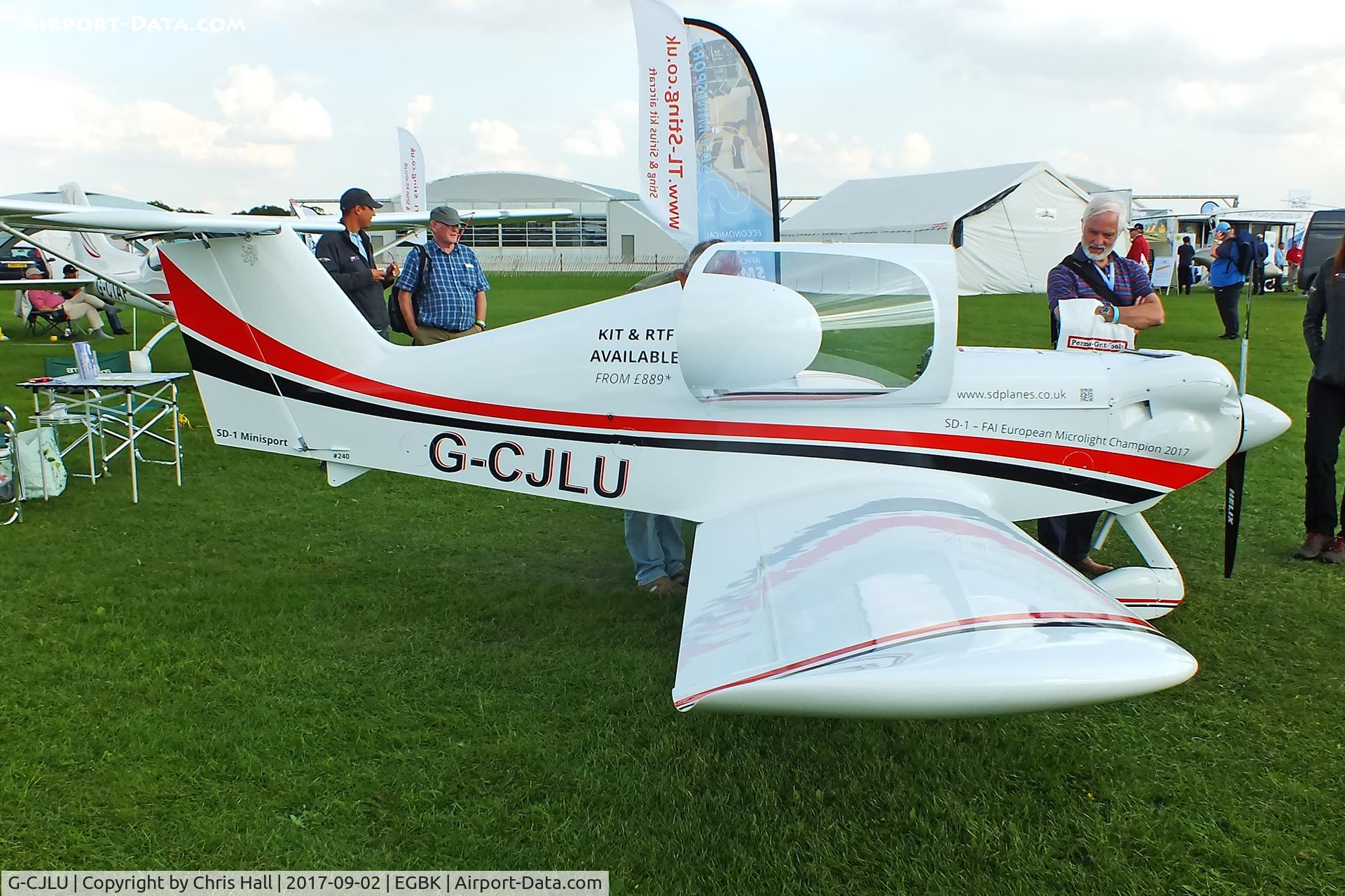 G-CJLU, 2016 Spacek SD-1 Minisport C/N 240, LAA Rally 2017, Sywell