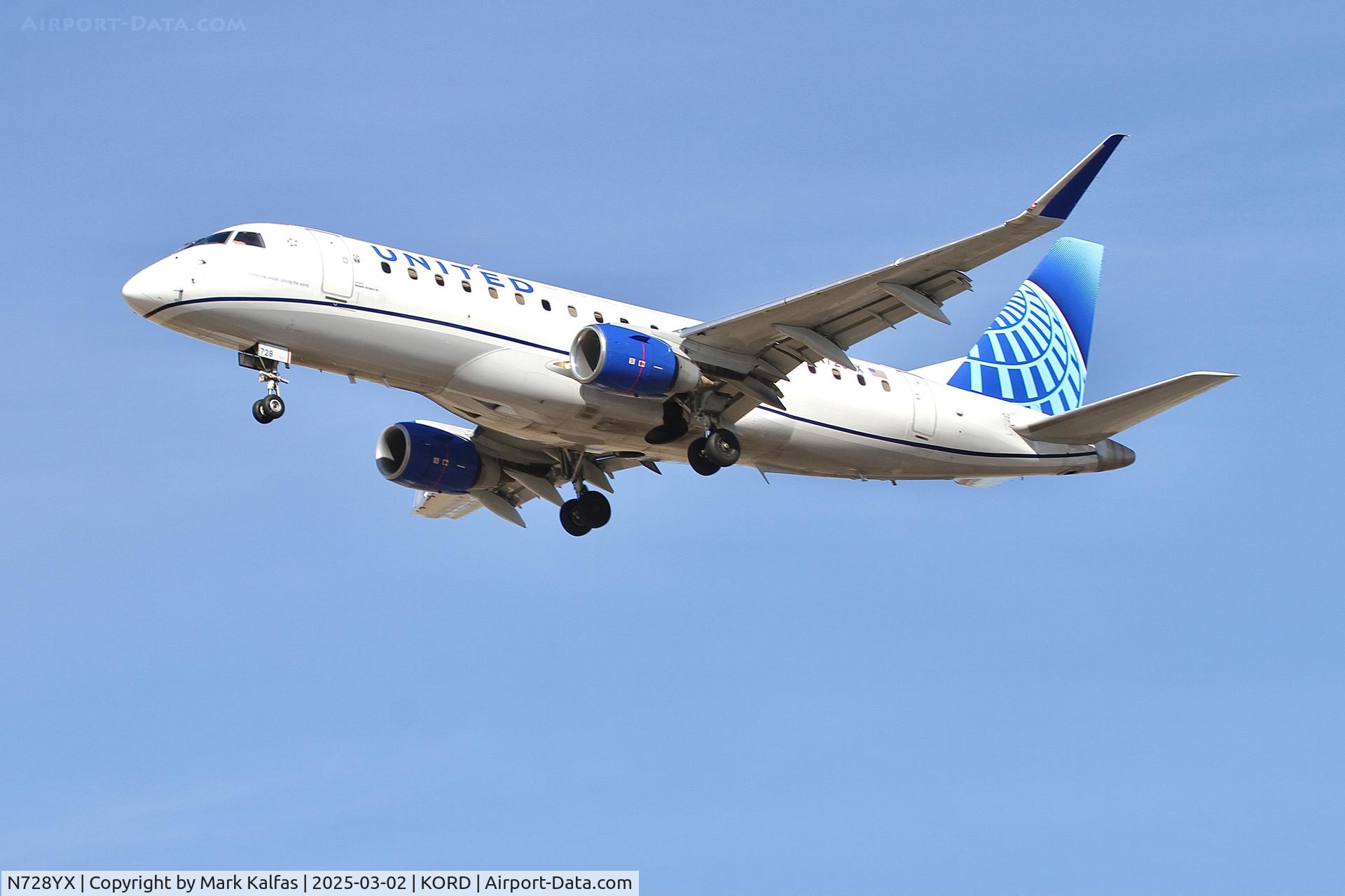 N728YX, 2015 Embraer 175LR (ERJ-170-200LR) C/N 17000510, E75L REPUBLIC/UNITED EXPRESS EMBRAER 175 N728YX RPA3427 IND-ORD