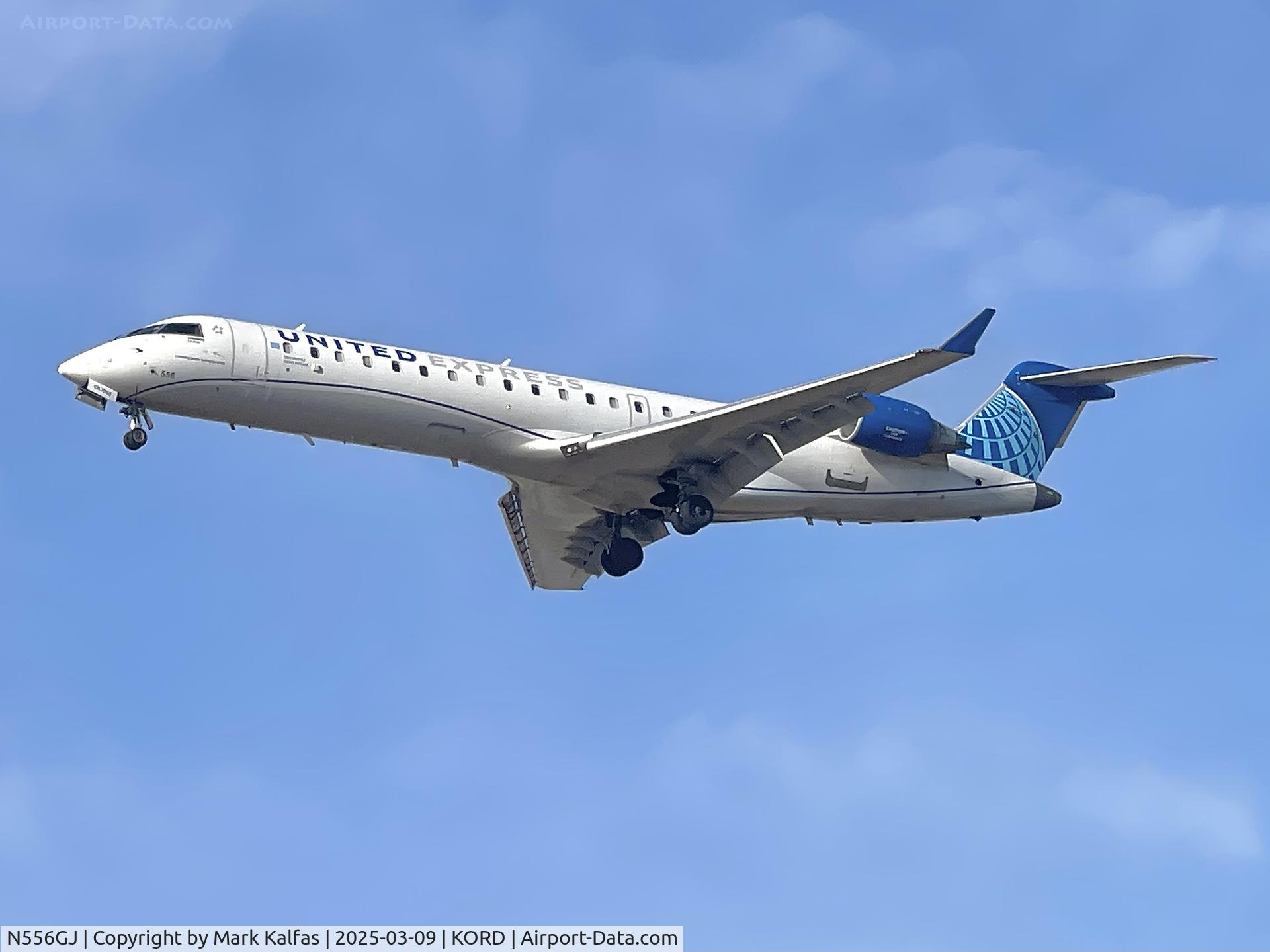 N556GJ, 2002 Bombardier CRJ-700 (CL-600-2C10) Regional Jet C/N 10050, CRJ7 GOJET / UNITED EXPRESS Bombardier CRJ-550 N556GJ GJS4472 GRR-ORD