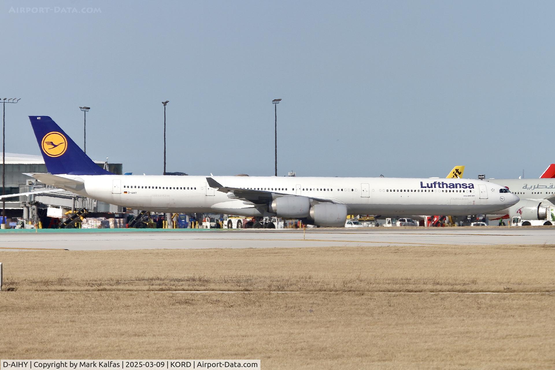 D-AIHY, 2009 Airbus A340-642X C/N 987, A346 LUFTHANSA AIRBUSS A340-642 D-AIHY LH430 FRA-ORD