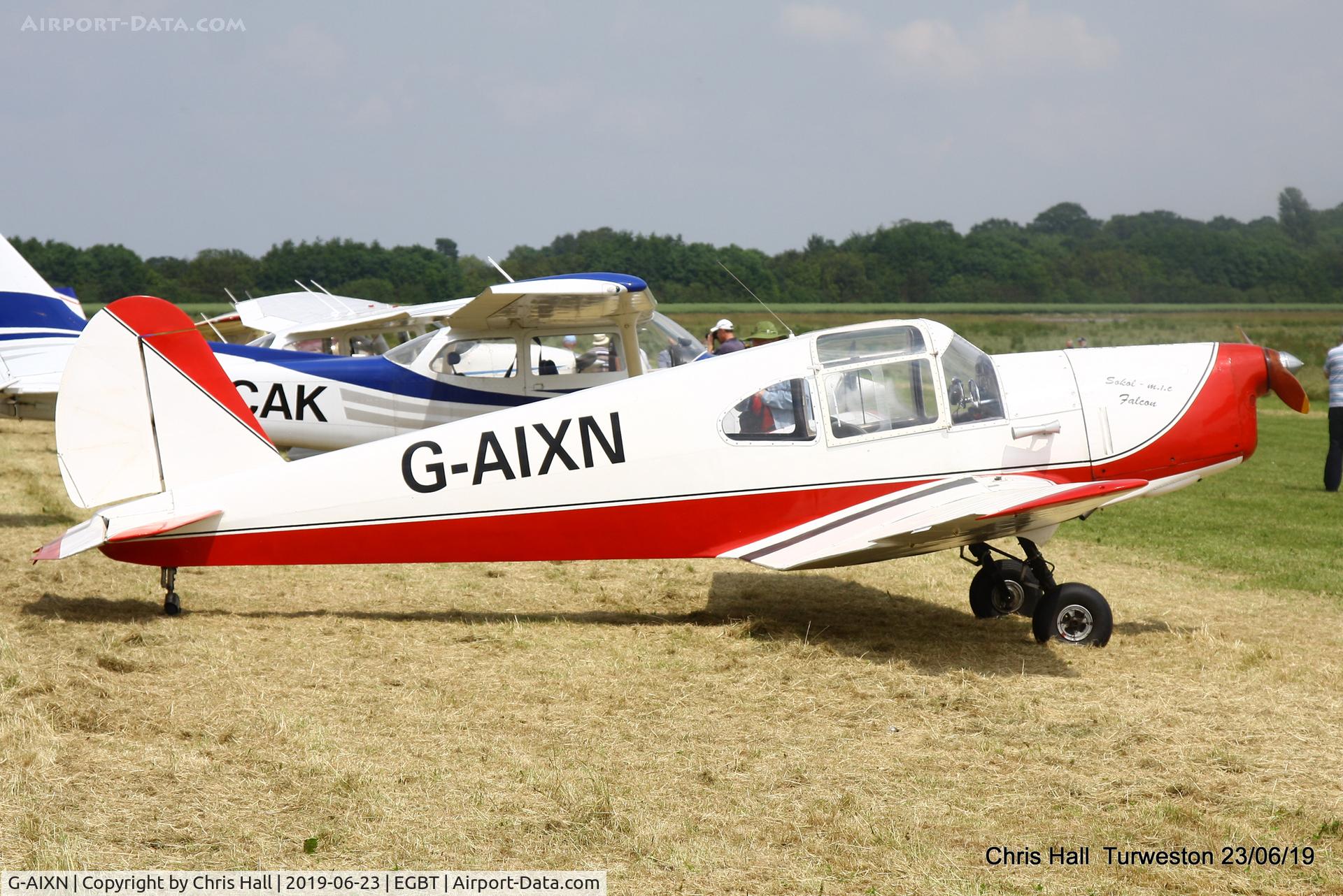 G-AIXN, 1947 Benes-Mraz M-1C Sokol C/N 112, Turweston, Air Britain fly in