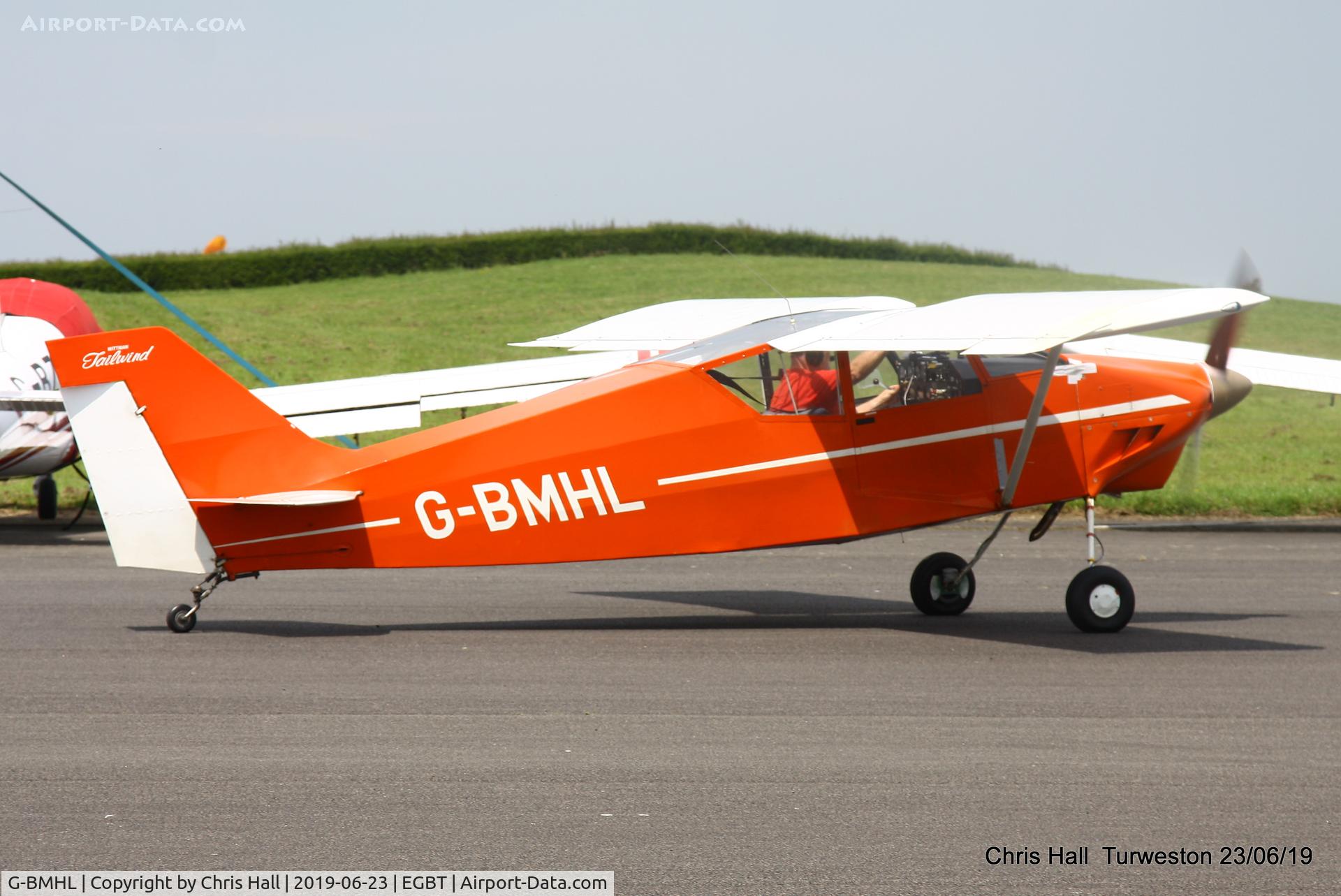 G-BMHL, 1986 Wittman W-8 Tailwind C/N PFA 031-10503, Turweston, Air Britain fly in