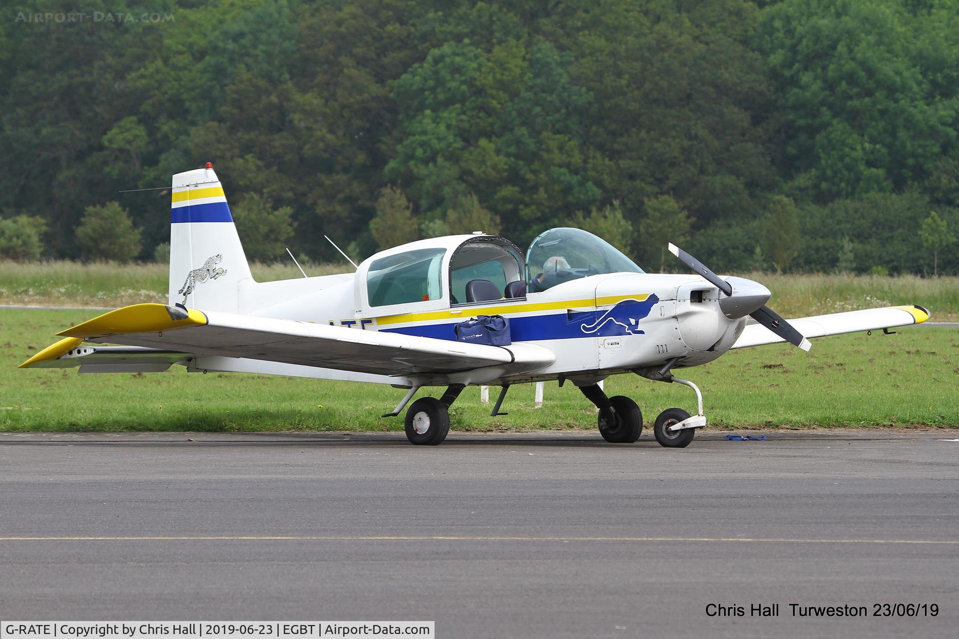 G-RATE, 1978 Grumman American AA-5A Cheetah C/N AA5A-0781, Turweston, Air Britain fly in