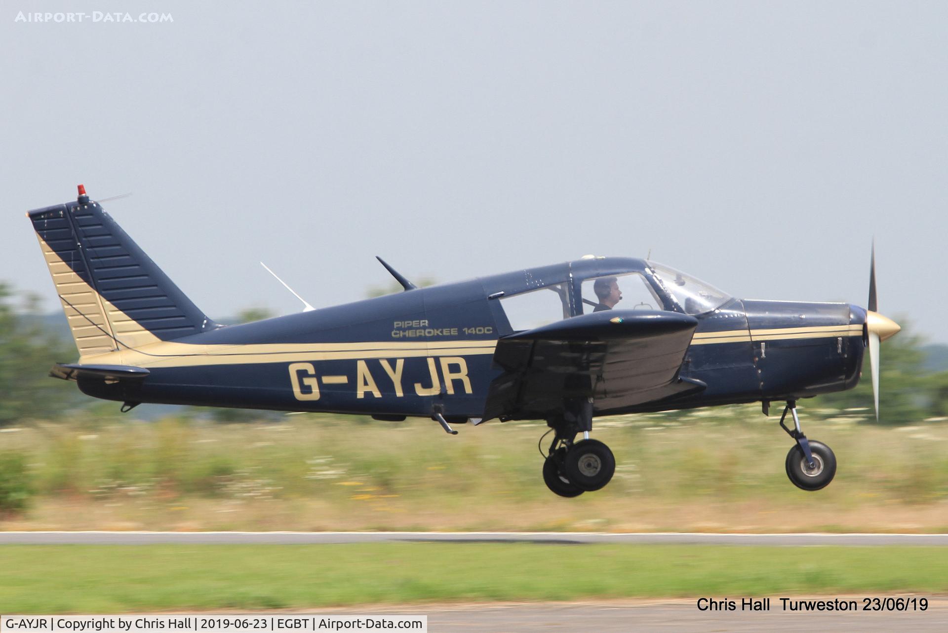 G-AYJR, 1970 Piper PA-28-140 Cherokee C/N 28-26694, Turweston, Air Britain fly in