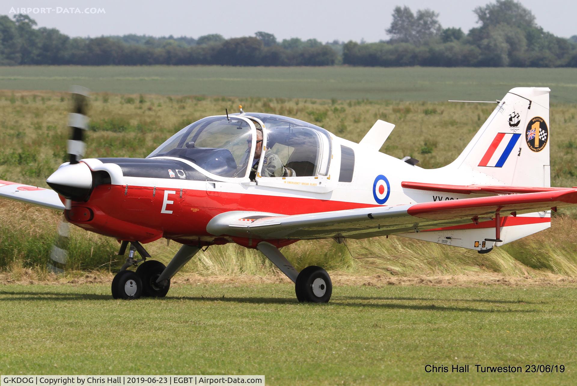 G-KDOG, 1973 Scottish Aviation Bulldog Series 120 Model 121 C/N BH120/289, Turweston, Air Britain fly in