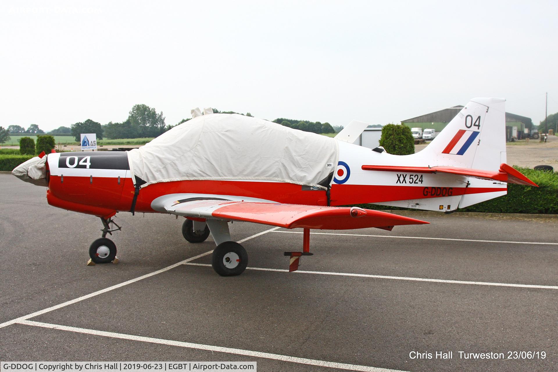 G-DDOG, 1973 Scottish Aviation Bulldog T.1 C/N BH120/210, Turweston, Air Britain fly in