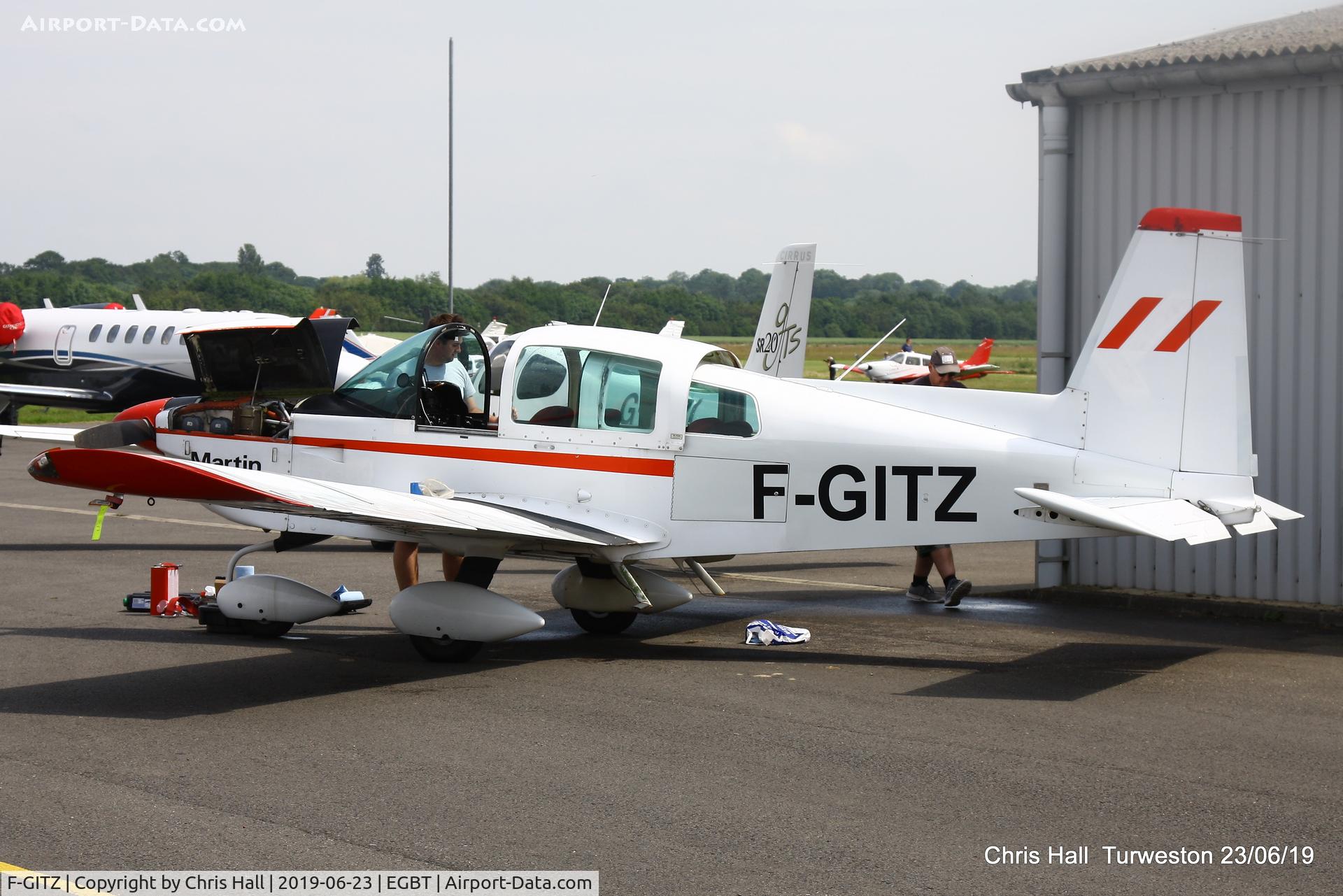 F-GITZ, Grumman American AG-5B Tiger C/N 10140, Turweston, Air Britain fly in