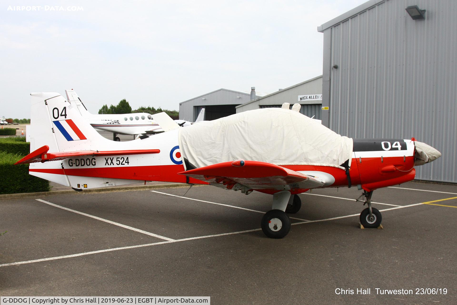 G-DDOG, 1973 Scottish Aviation Bulldog T.1 C/N BH120/210, Turweston, Air Britain fly in