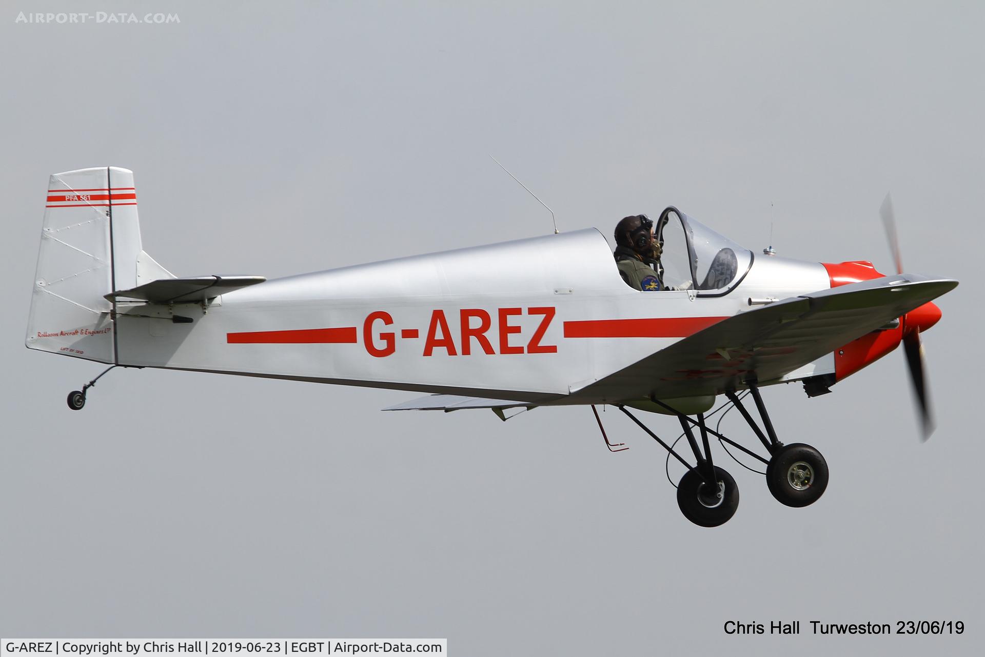 G-AREZ, 1960 Rollason Druine D.31 Turbulent C/N PFA 561, Turweston, Air Britain fly in