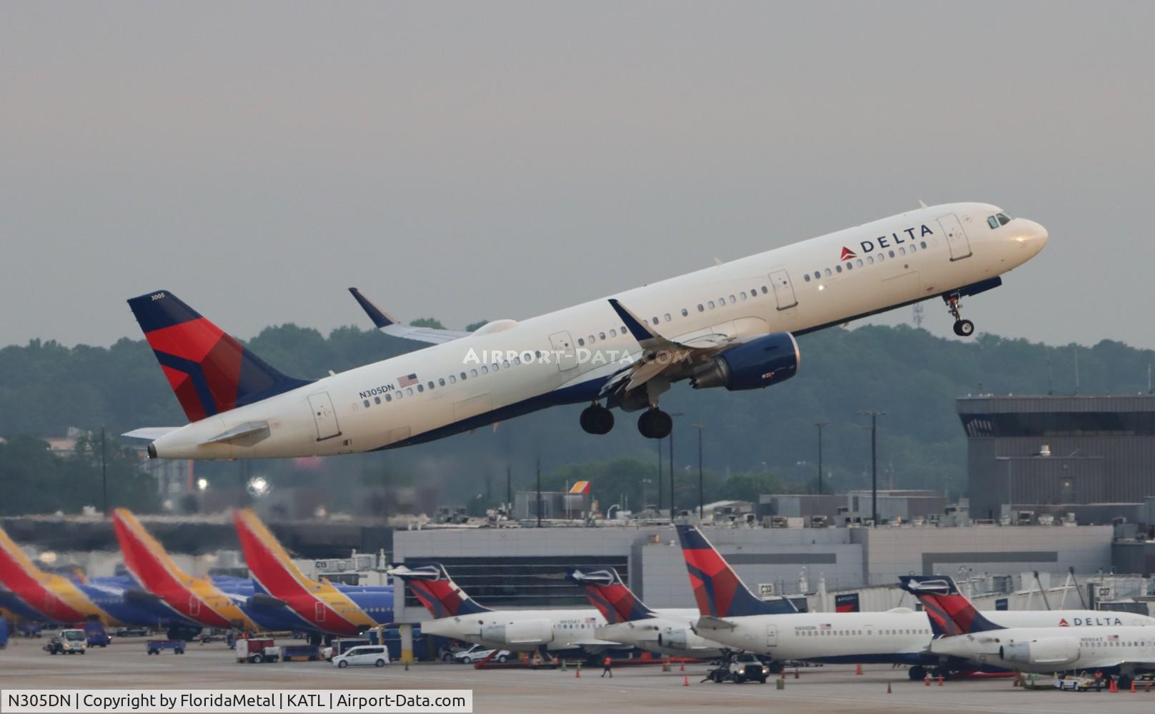 N305DN, 2016 Airbus A321-211 C/N 7149, DAL A321 zx atl-iah