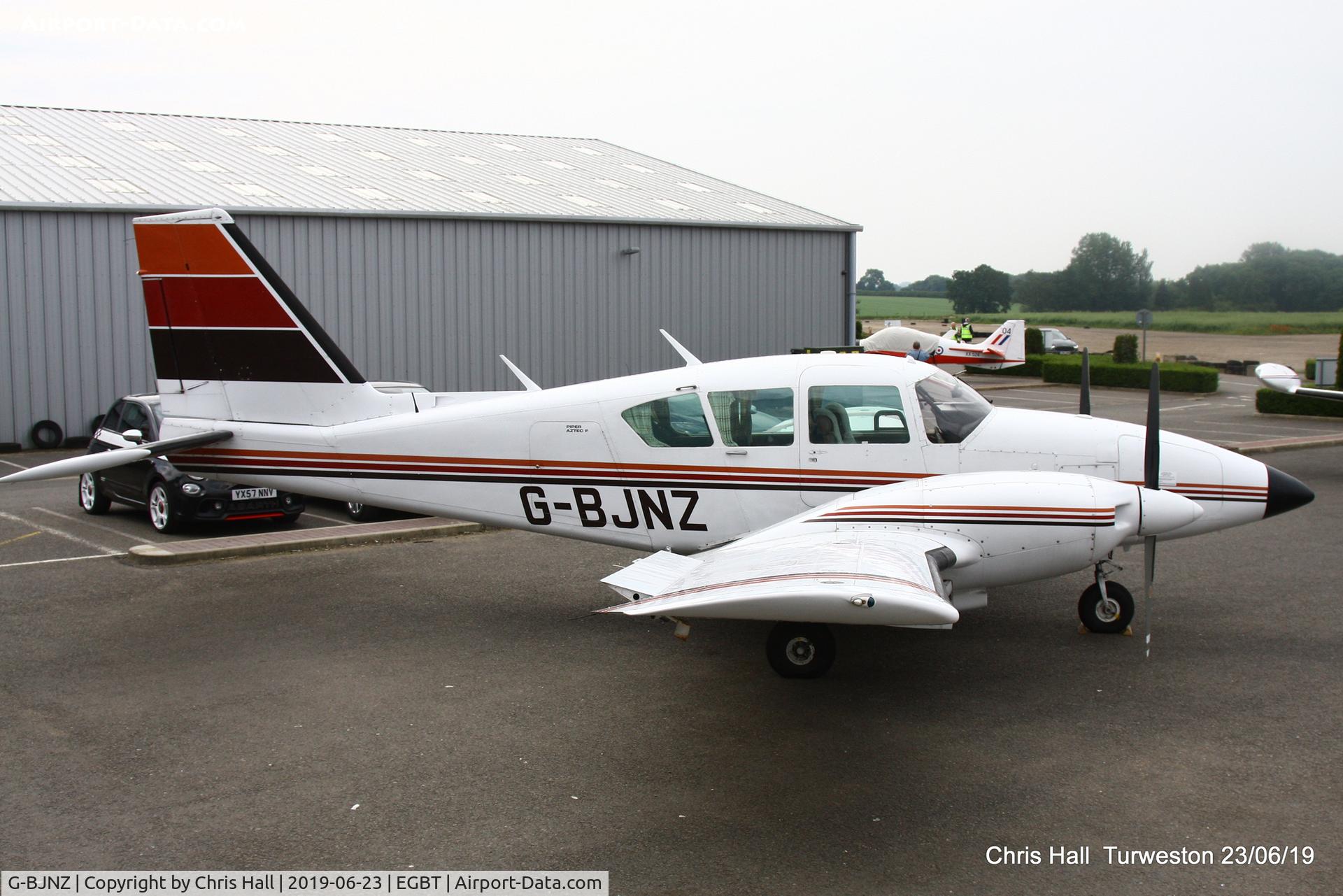 G-BJNZ, 1979 Piper PA-23-250 Aztec C/N 27-7954099, Turweston, Air Britain fly in