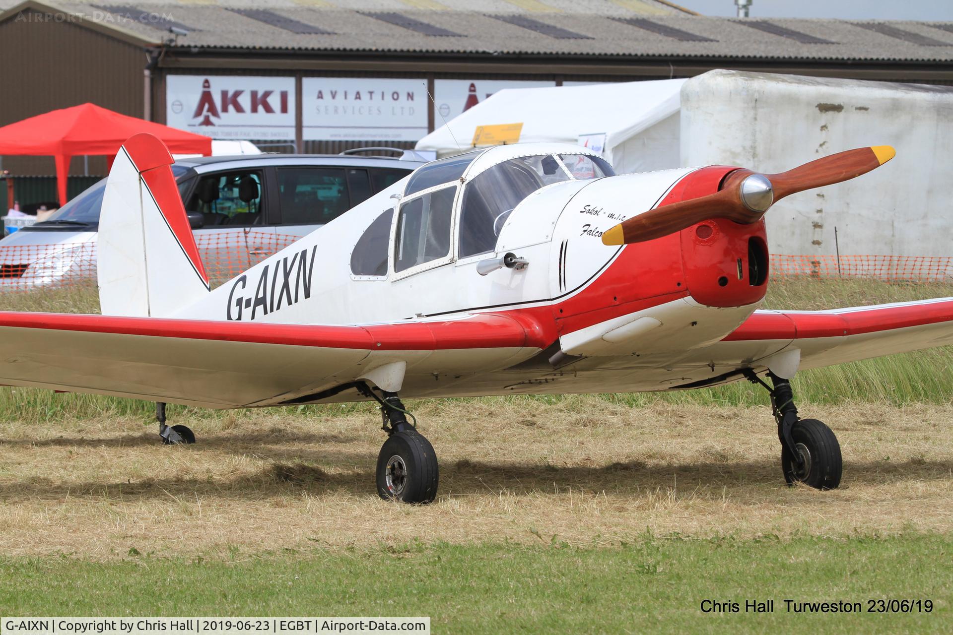 G-AIXN, 1947 Benes-Mraz M-1C Sokol C/N 112, Turweston, Air Britain fly in