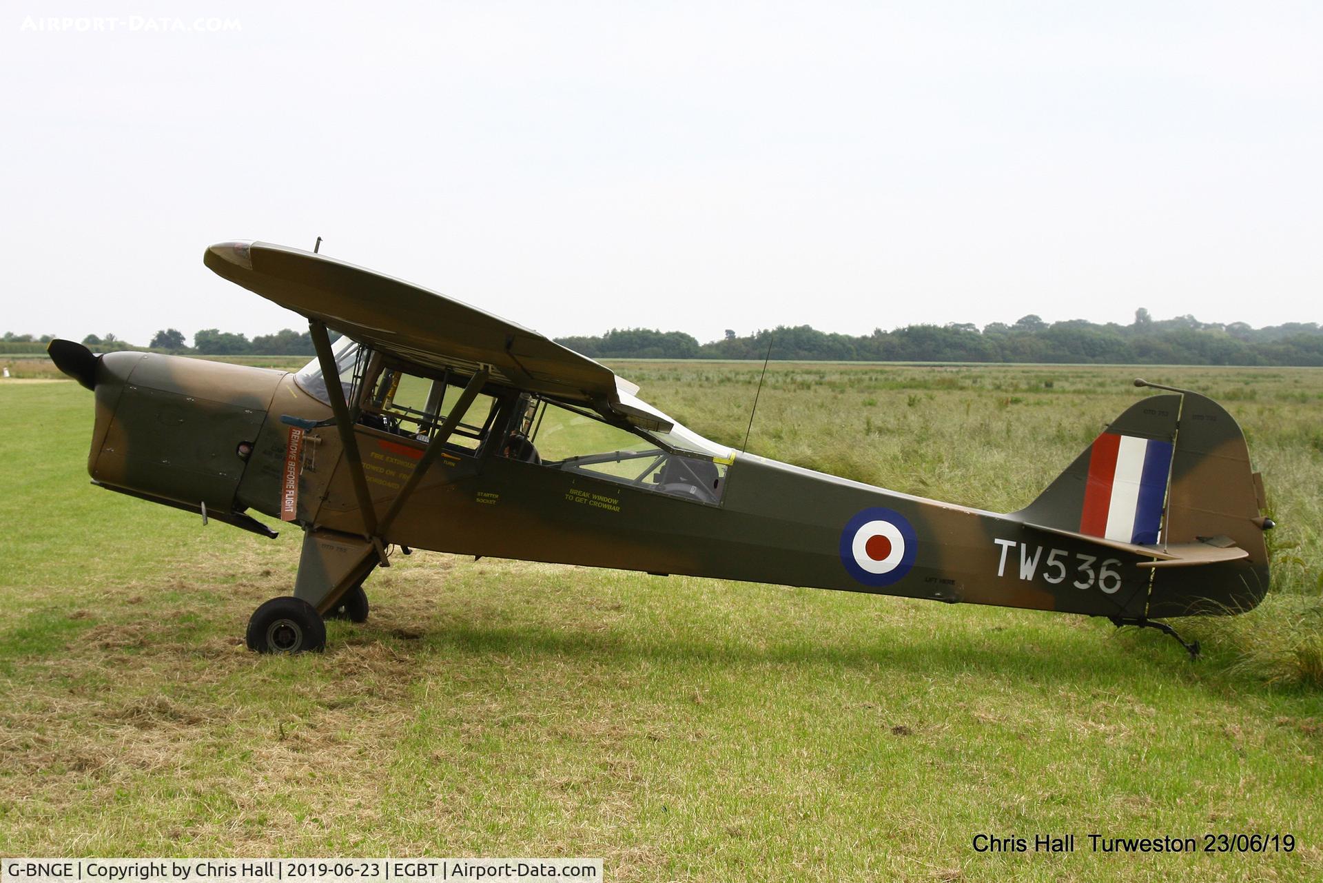 G-BNGE, 1946 Auster AOP.6 C/N 1925, Turweston, Air Britain fly in