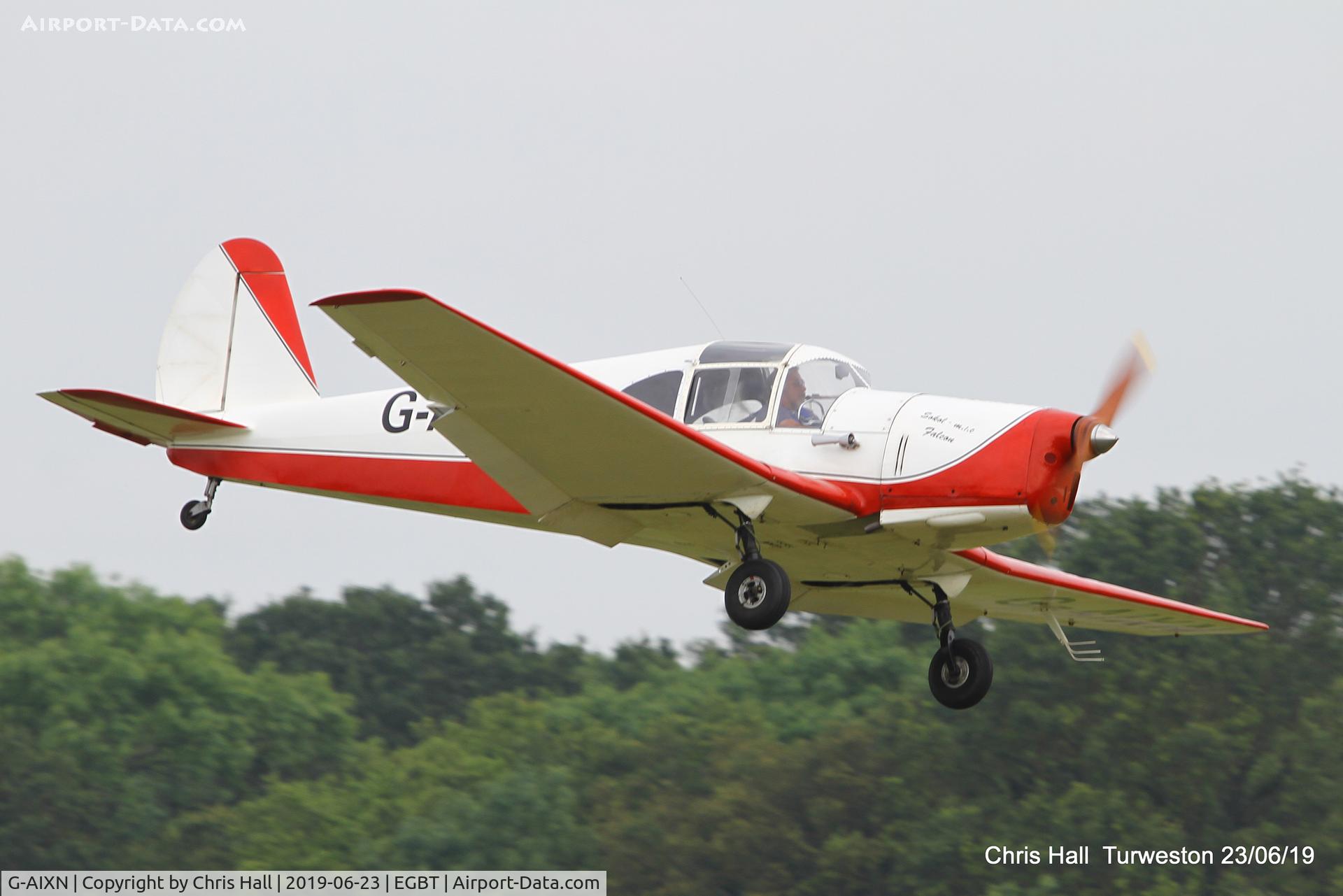 G-AIXN, 1947 Benes-Mraz M-1C Sokol C/N 112, Turweston, Air Britain fly in