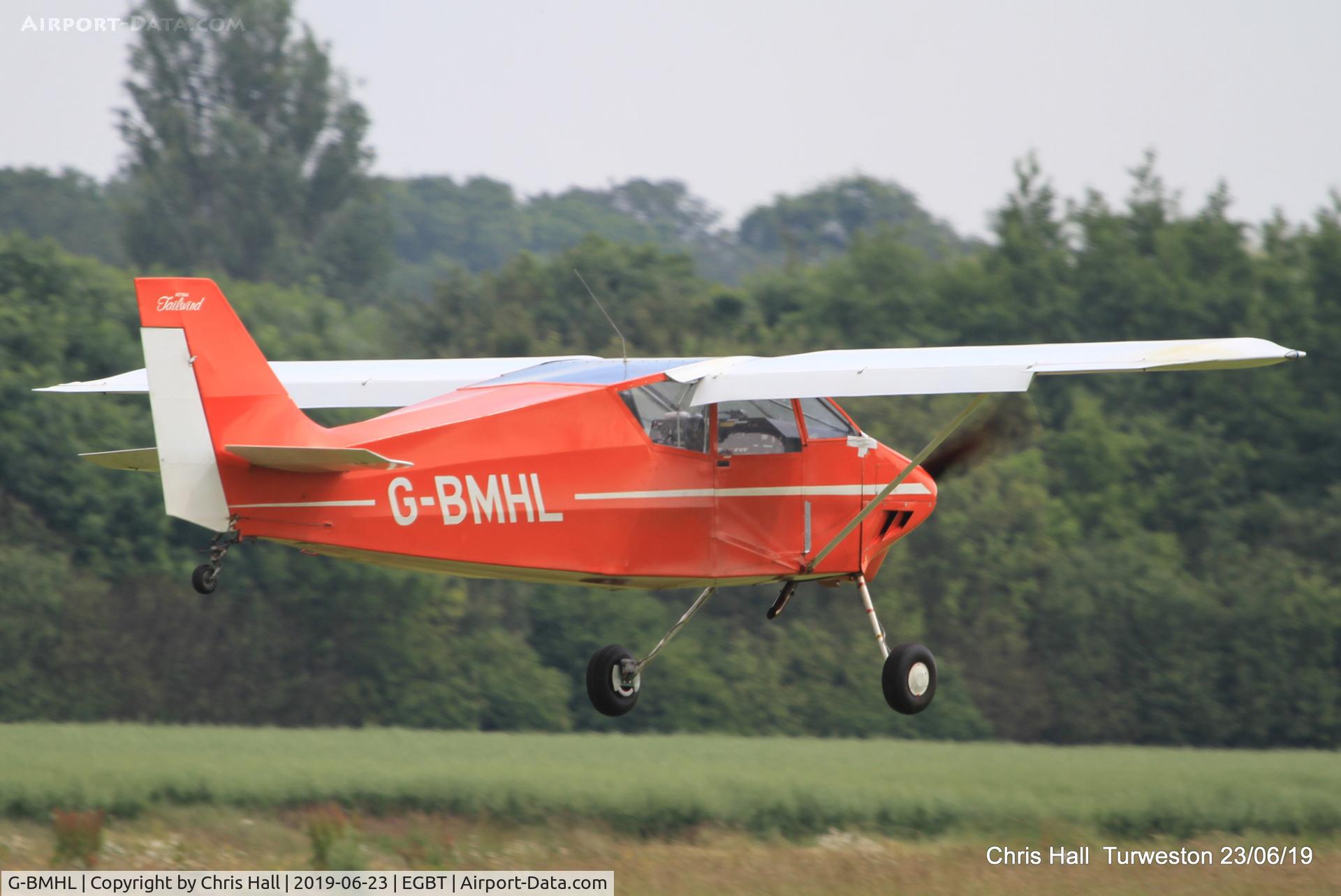 G-BMHL, 1986 Wittman W-8 Tailwind C/N PFA 031-10503, Turweston, Air Britain fly in