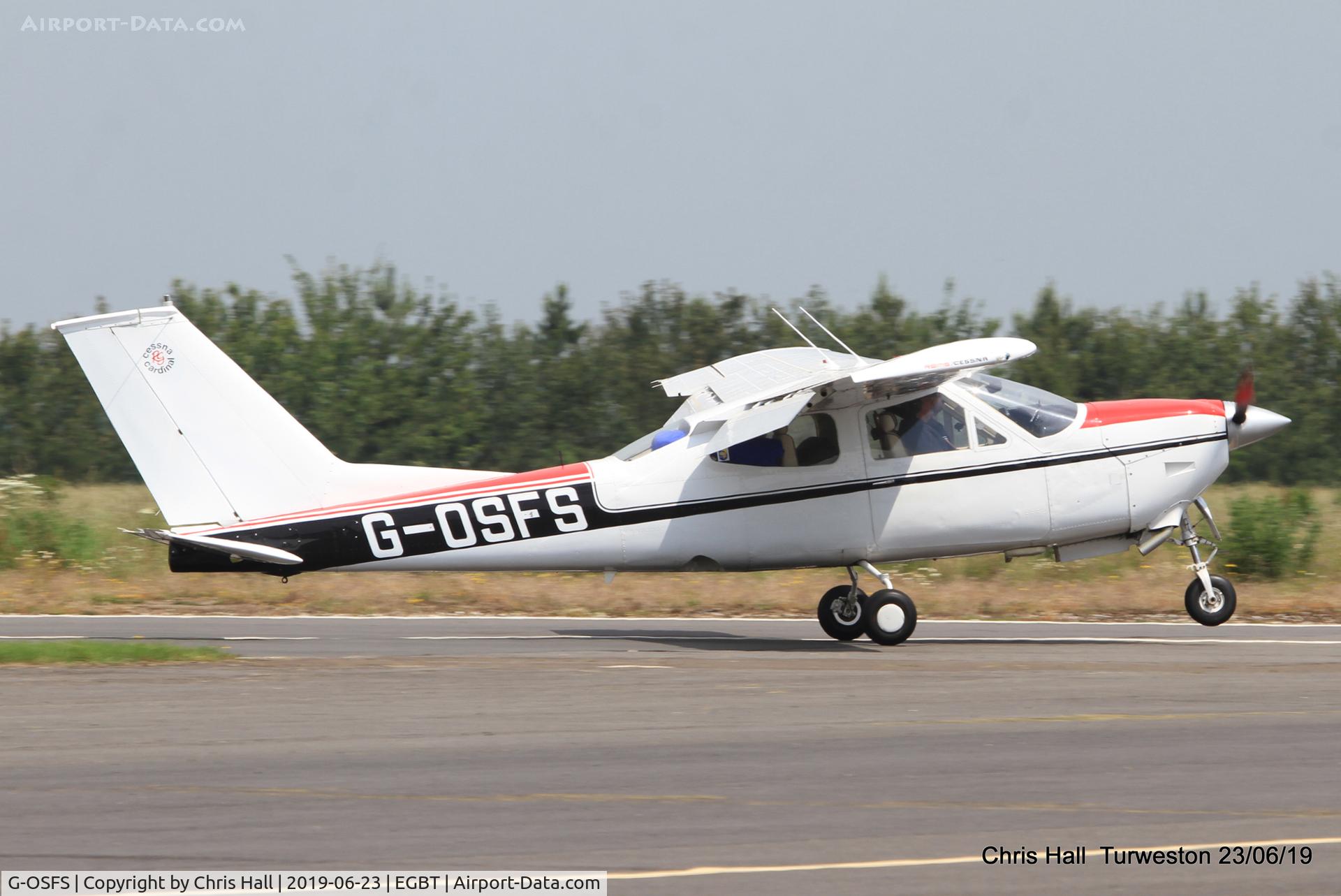 G-OSFS, 1973 Reims F177RG Cardinal RG C/N 177RG0082, Turweston, Air Britain fly in