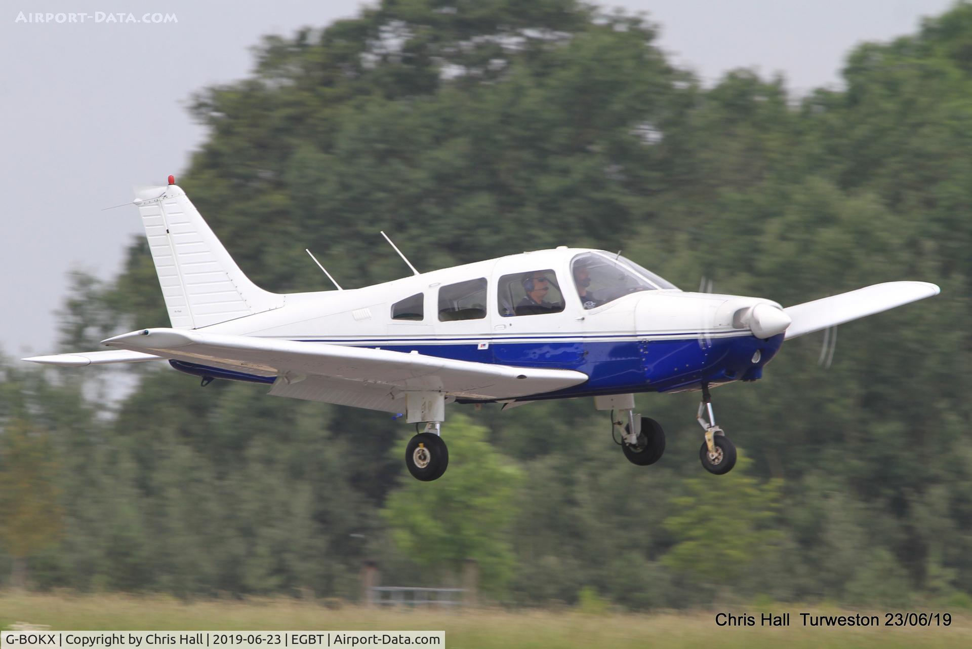 G-BOKX, 1978 Piper PA-28-161 Cherokee Warrior II C/N 28-7816680, Turweston, Air Britain fly in