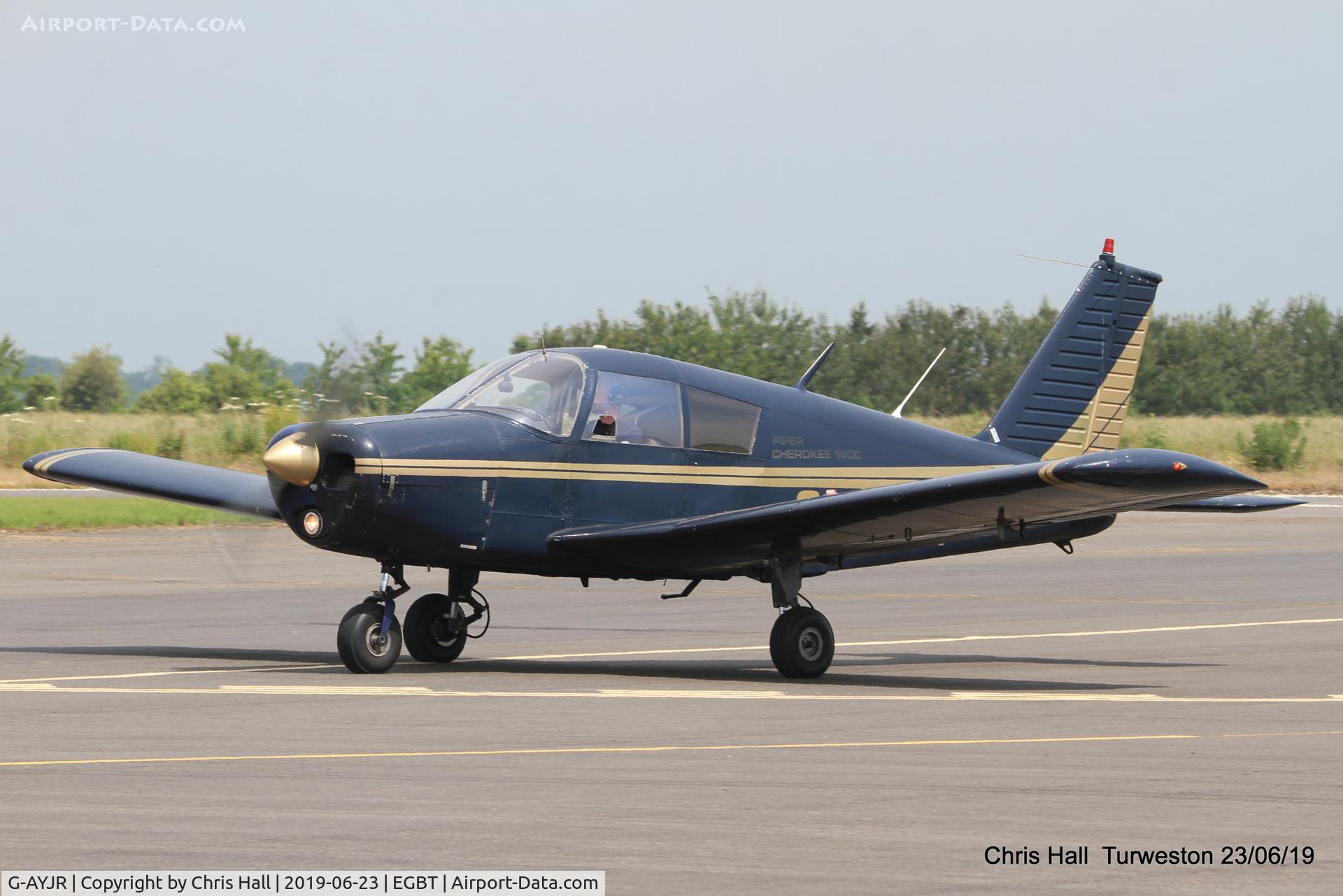 G-AYJR, 1970 Piper PA-28-140 Cherokee C/N 28-26694, Turweston, Air Britain fly in