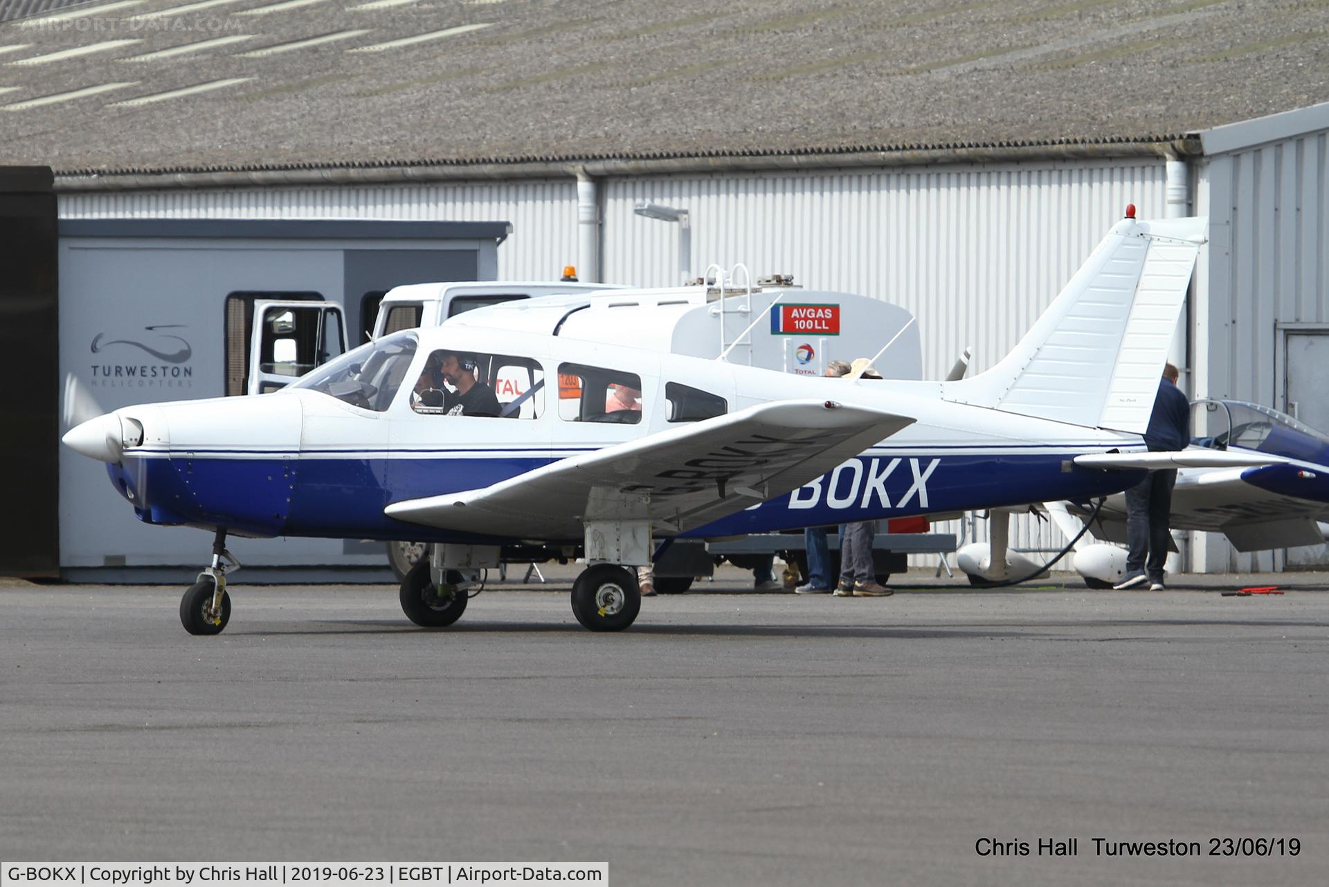 G-BOKX, 1978 Piper PA-28-161 Cherokee Warrior II C/N 28-7816680, Turweston, Air Britain fly in