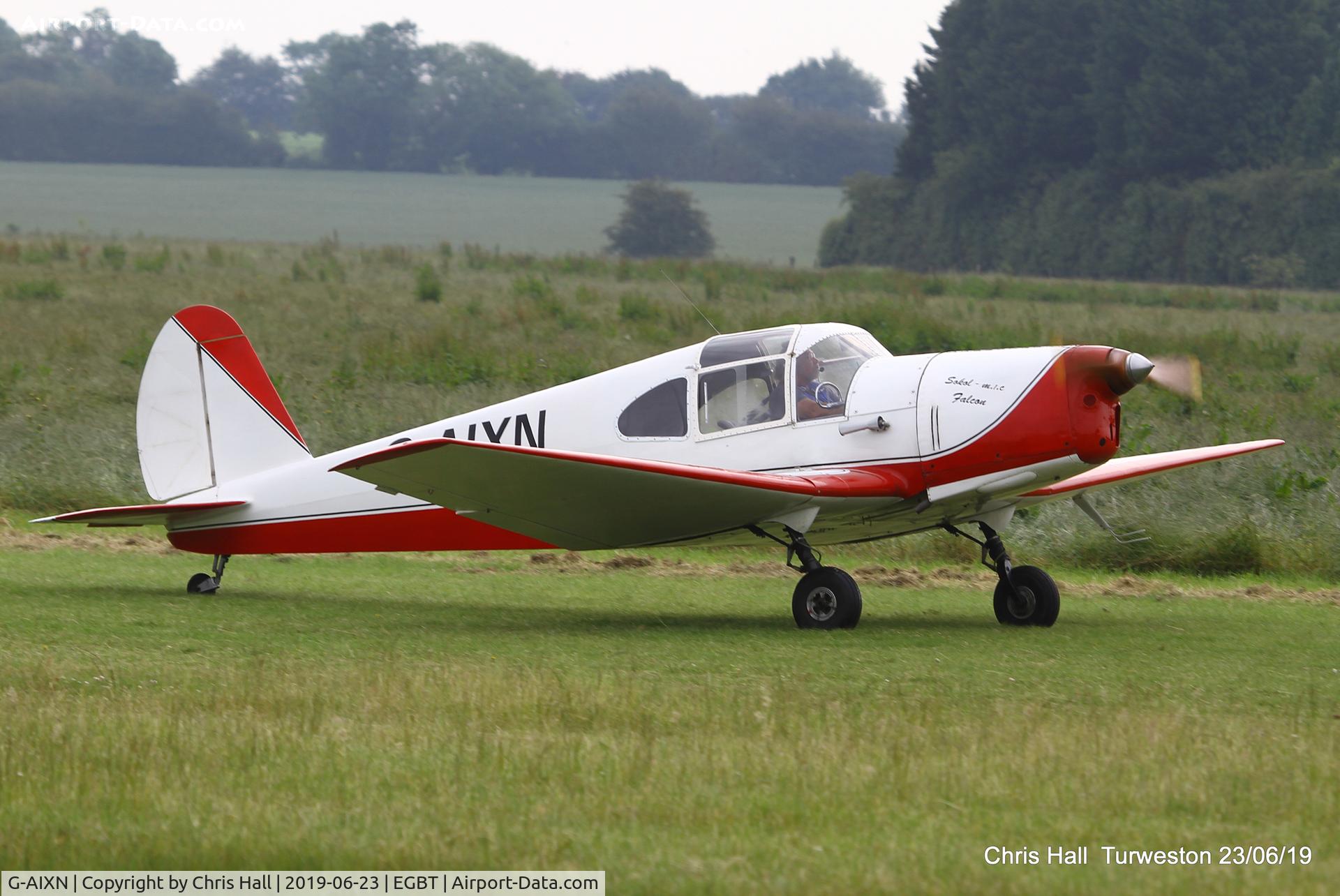 G-AIXN, 1947 Benes-Mraz M-1C Sokol C/N 112, Turweston, Air Britain fly in