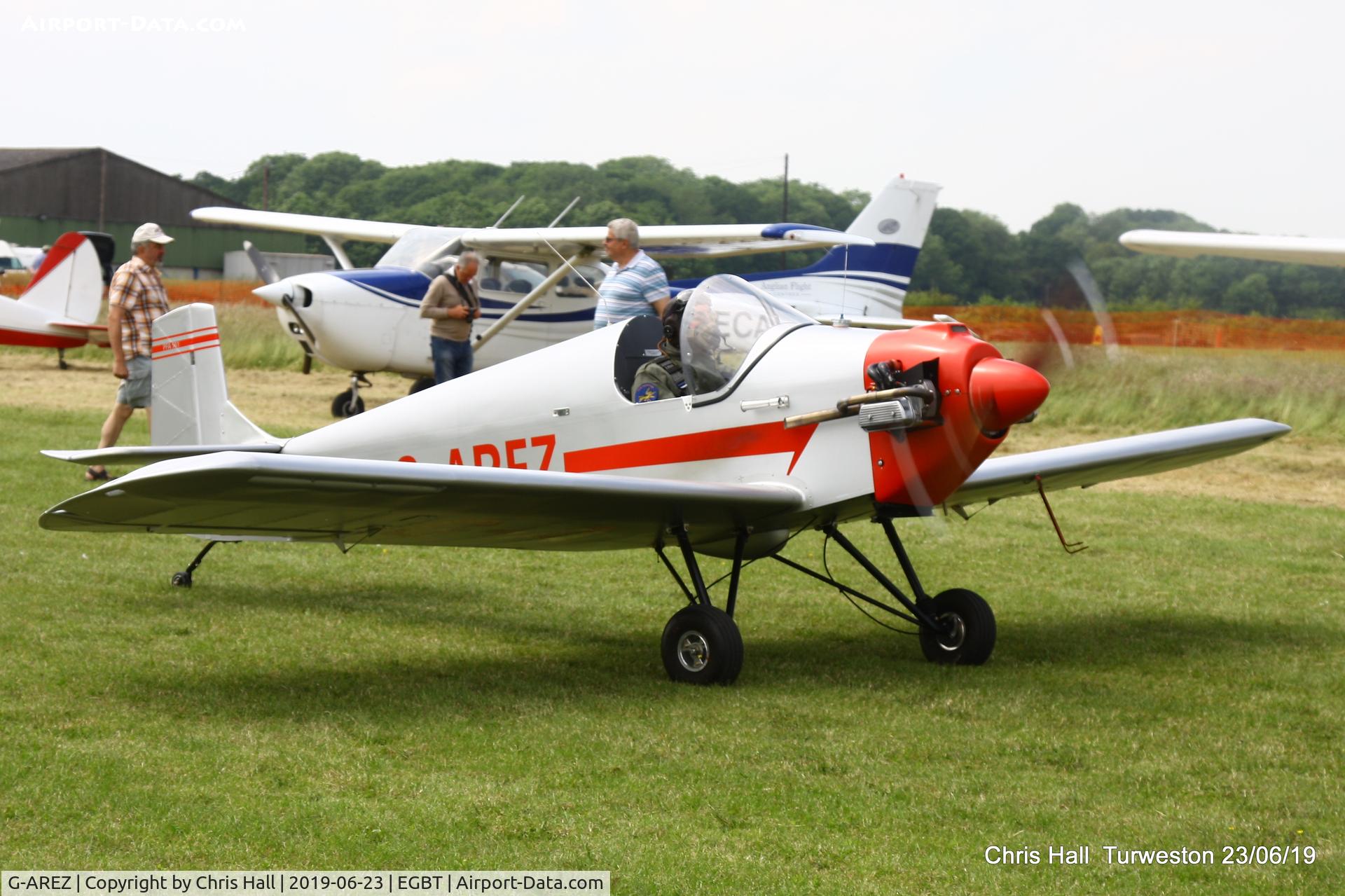 G-AREZ, 1960 Rollason Druine D.31 Turbulent C/N PFA 561, Turweston, Air Britain fly in