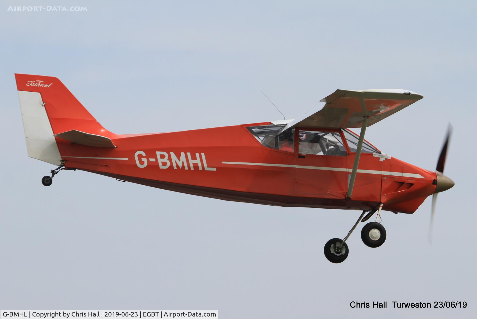 G-BMHL, 1986 Wittman W-8 Tailwind C/N PFA 031-10503, Turweston, Air Britain fly in