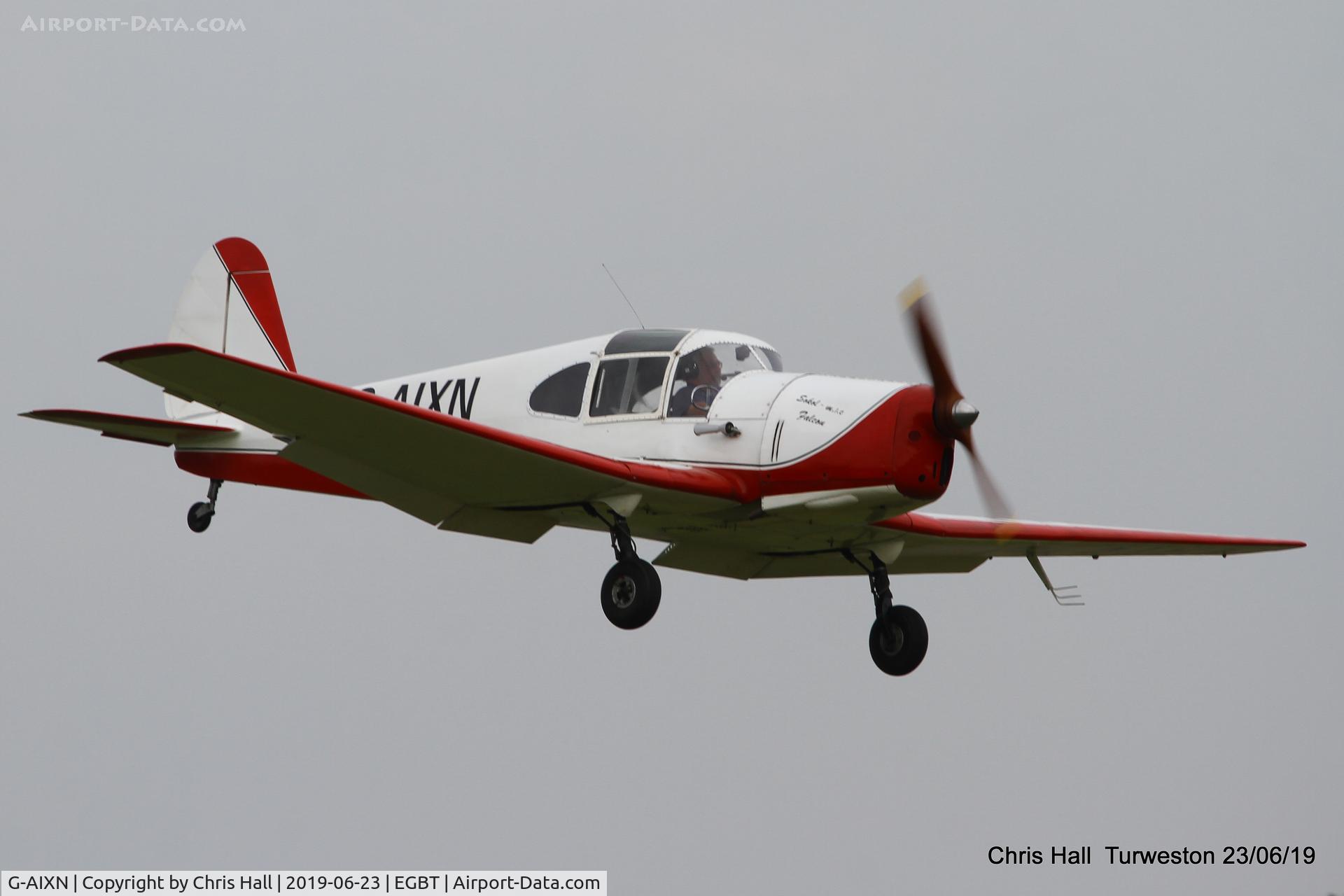 G-AIXN, 1947 Benes-Mraz M-1C Sokol C/N 112, Turweston, Air Britain fly in