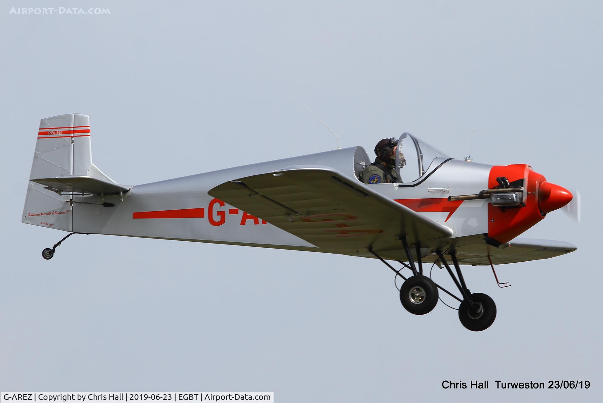 G-AREZ, 1960 Rollason Druine D.31 Turbulent C/N PFA 561, Turweston, Air Britain fly in