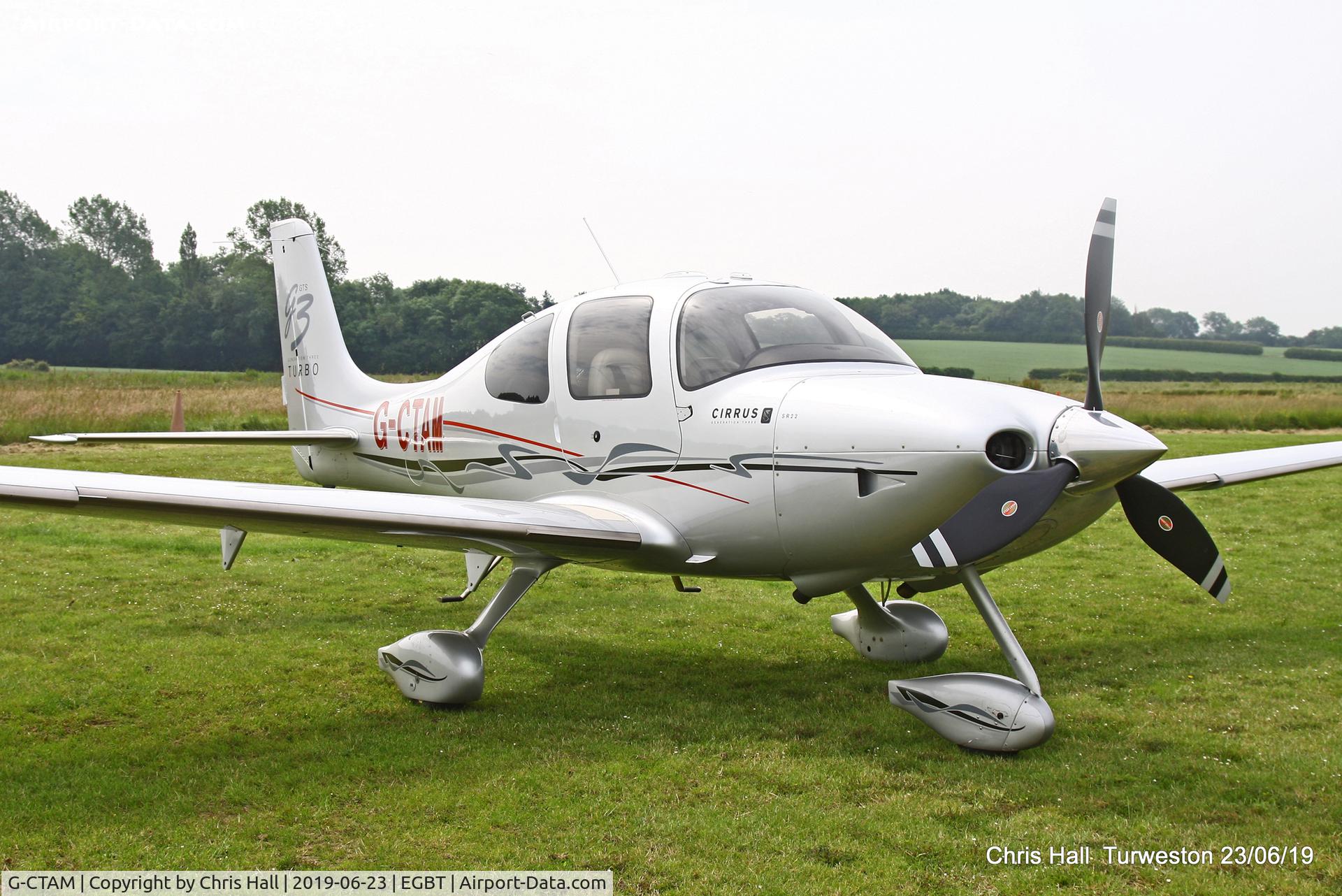 G-CTAM, 2007 Cirrus SR22 G3 GTS Turbo C/N 2740, Turweston, Air Britain fly in
