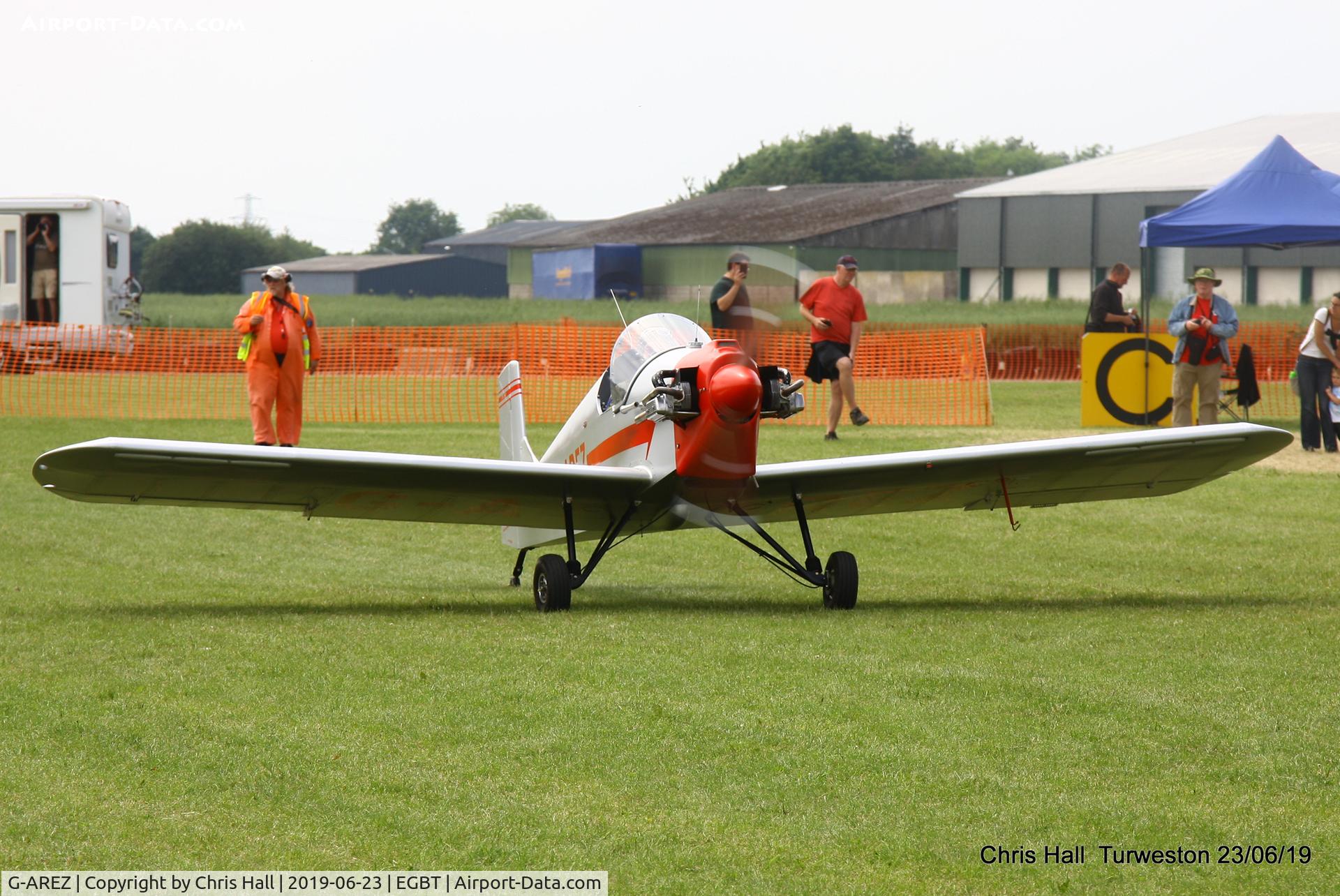 G-AREZ, 1960 Rollason Druine D.31 Turbulent C/N PFA 561, Turweston, Air Britain fly in