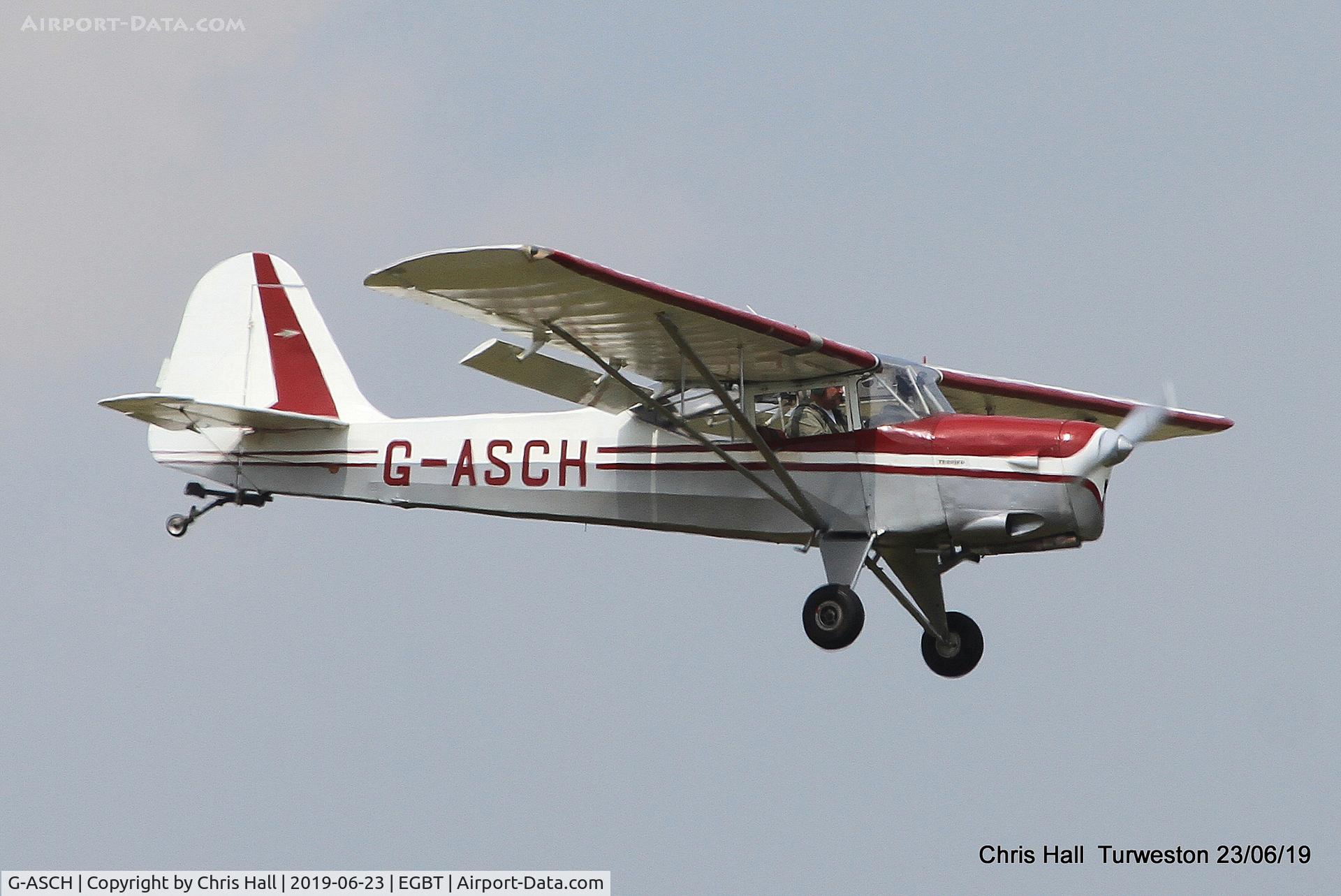 G-ASCH, 1962 Beagle A-61 Terrier 2 C/N B.619, Turweston, Air Britain fly in