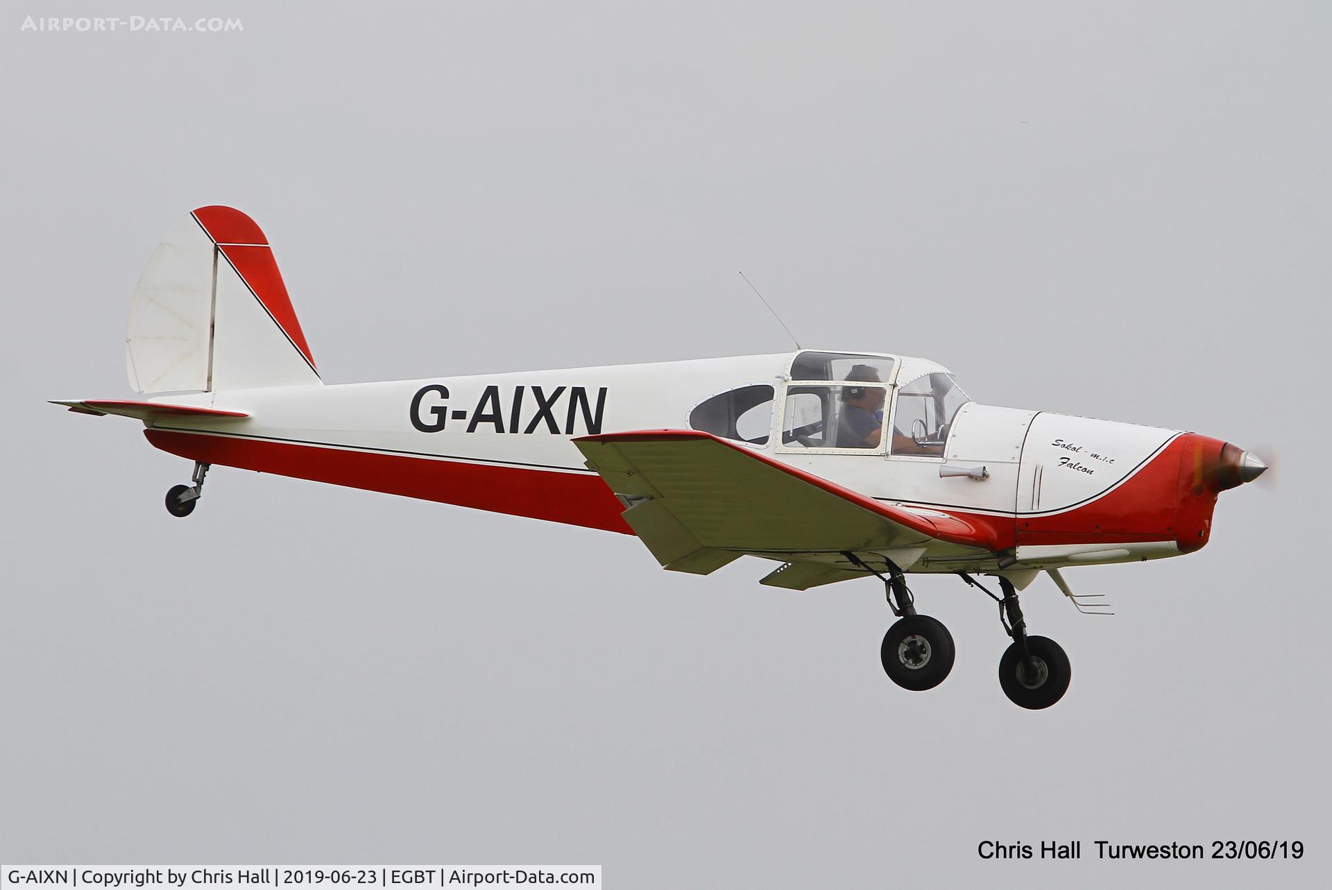 G-AIXN, 1947 Benes-Mraz M-1C Sokol C/N 112, Turweston, Air Britain fly in