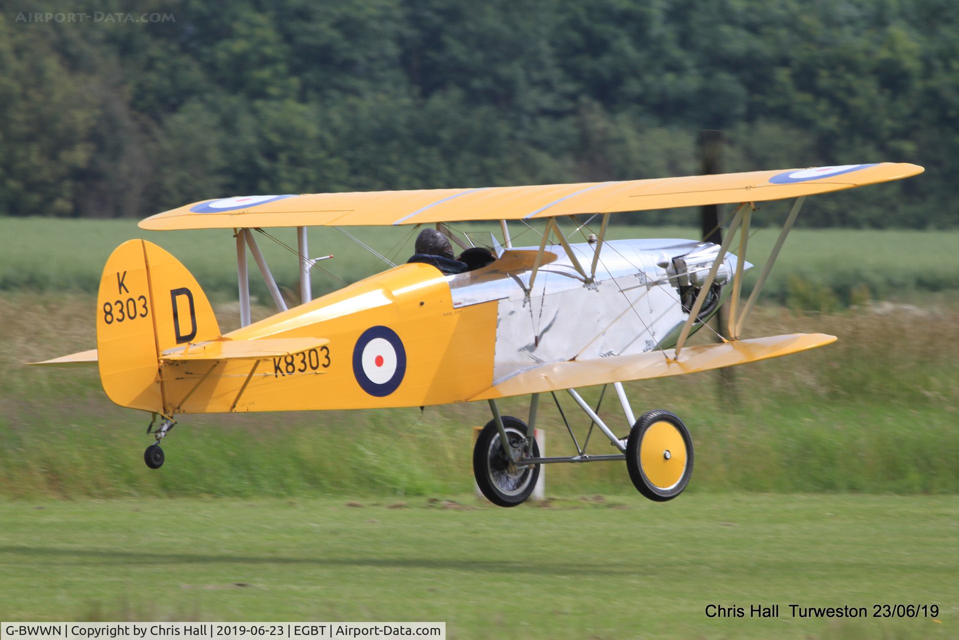 G-BWWN, 1998 Isaacs Fury II C/N PFA 011-10957, Turweston, Air Britain fly in