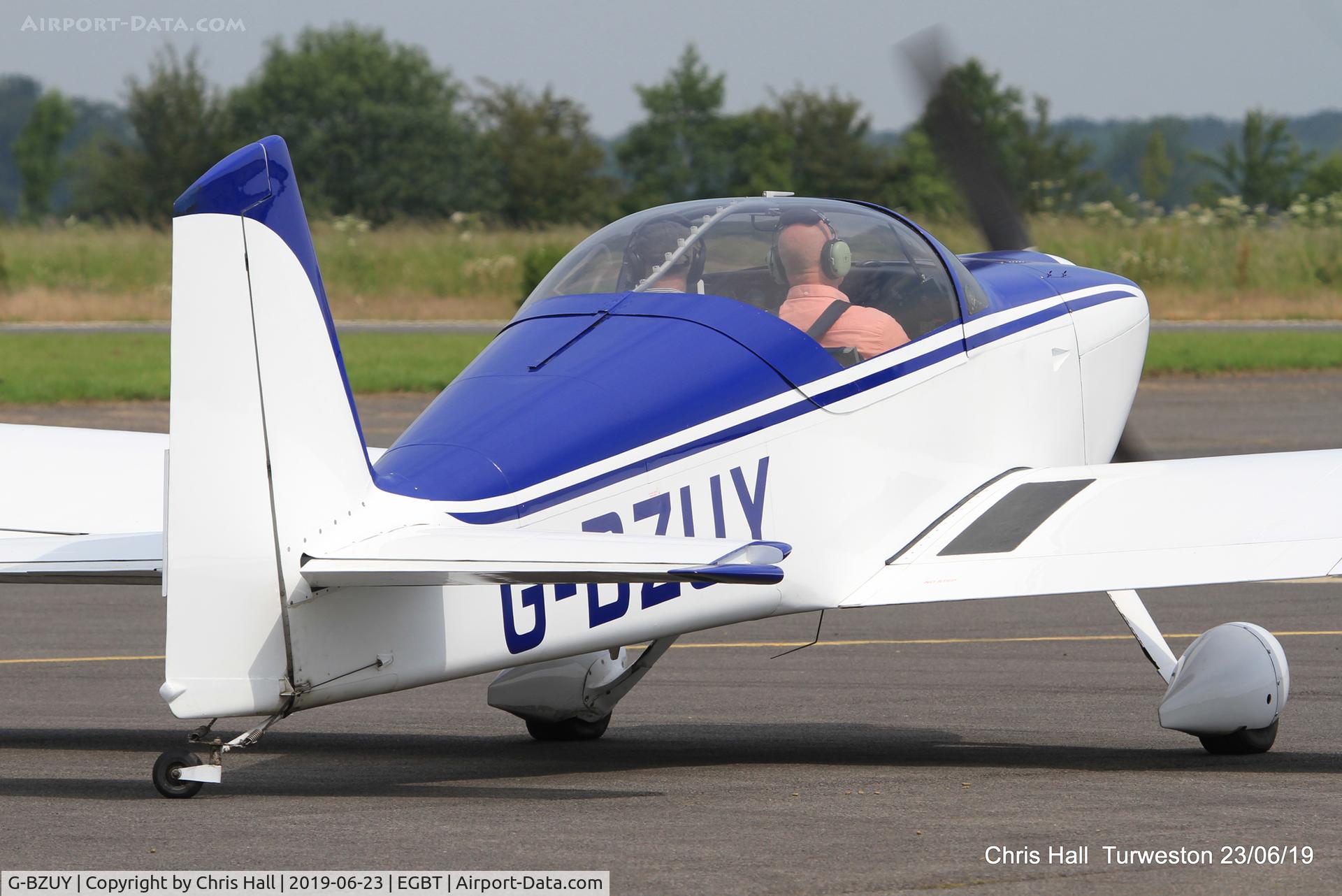 G-BZUY, 2001 Vans RV-6 C/N PFA 181A-13471, Turweston, Air Britain fly in