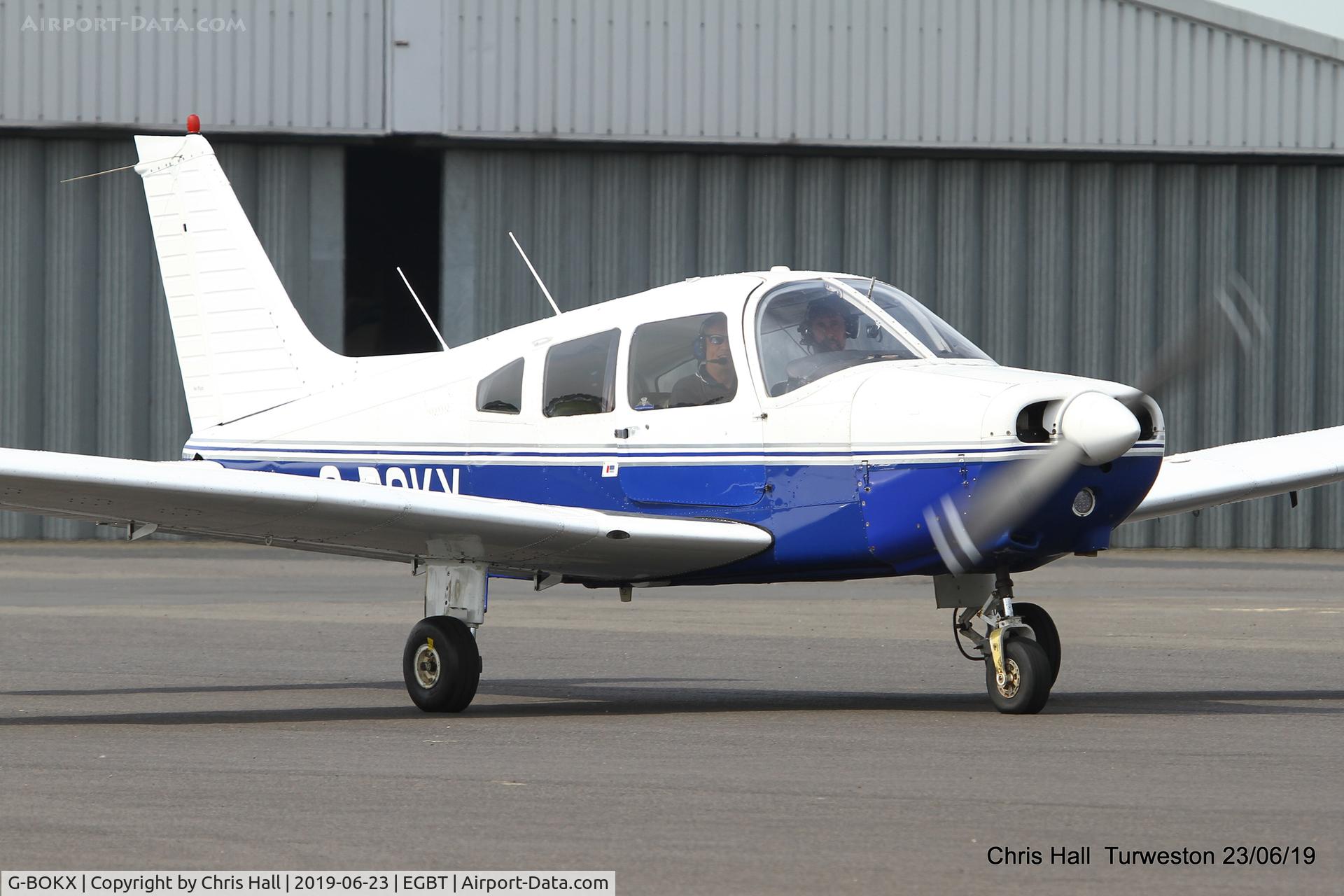 G-BOKX, 1978 Piper PA-28-161 Cherokee Warrior II C/N 28-7816680, Turweston, Air Britain fly in