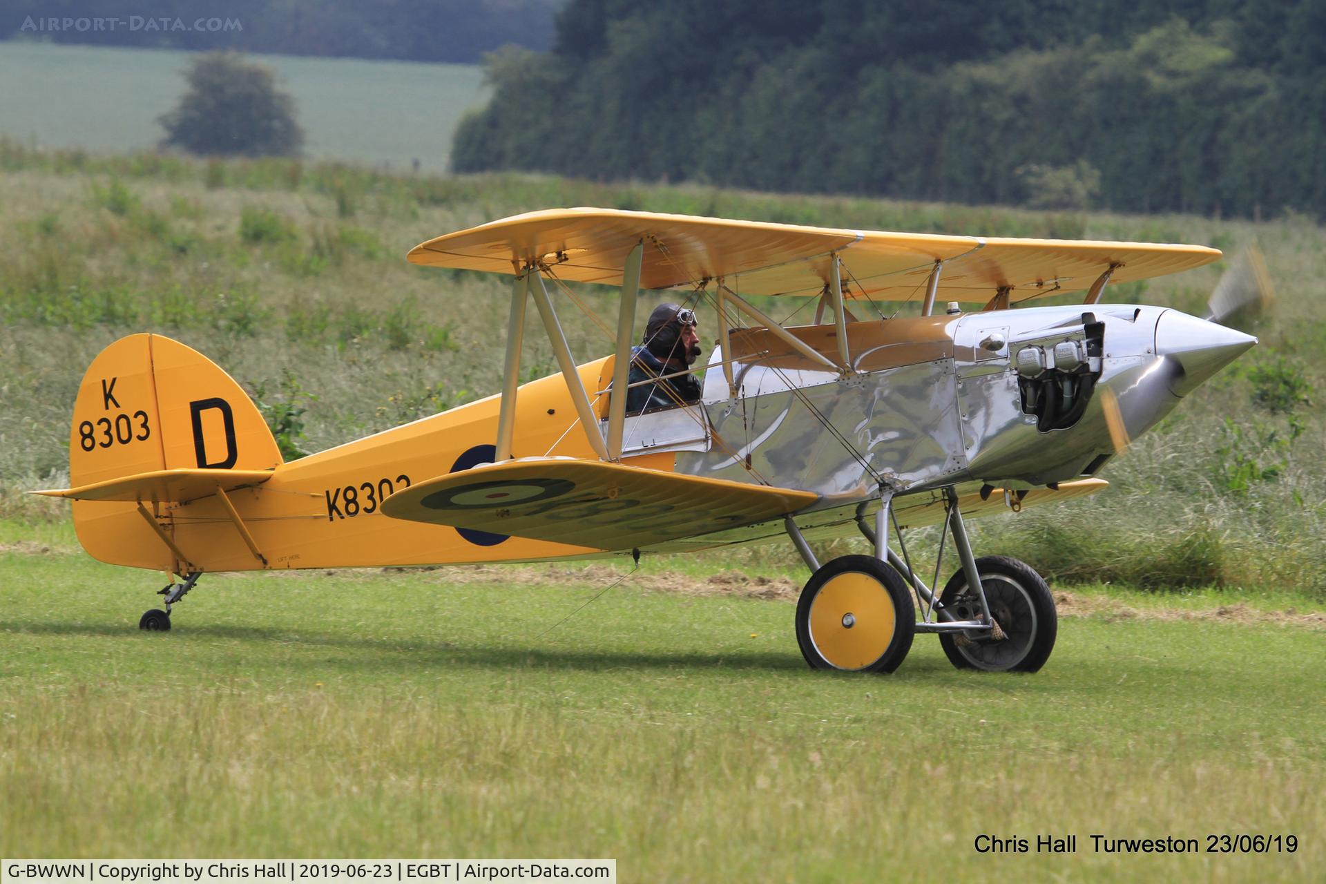 G-BWWN, 1998 Isaacs Fury II C/N PFA 011-10957, Turweston, Air Britain fly in