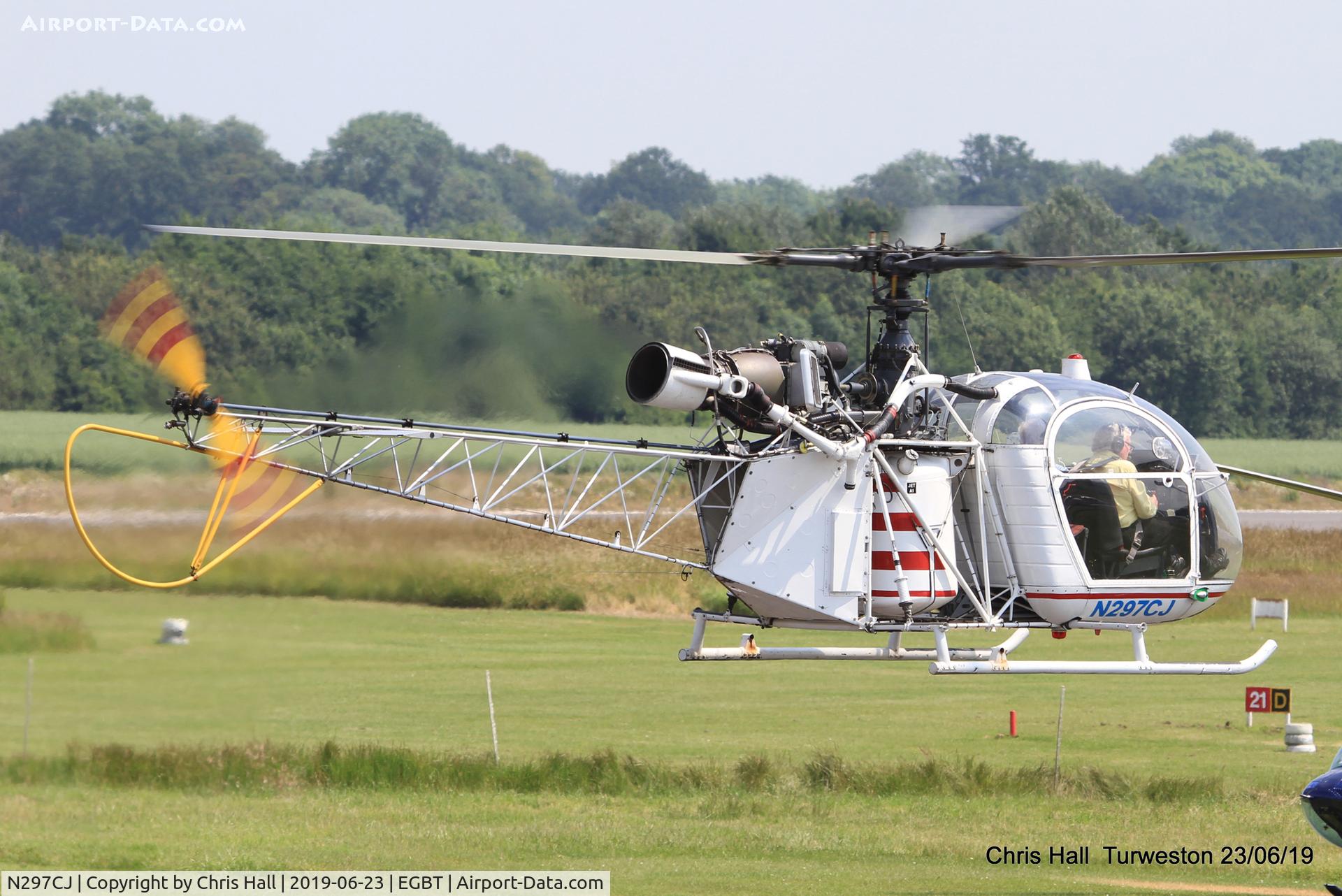 N297CJ, 1963 Sud Aviation SA-313B Alouette II C/N 1847, Turweston, Air Britain fly in