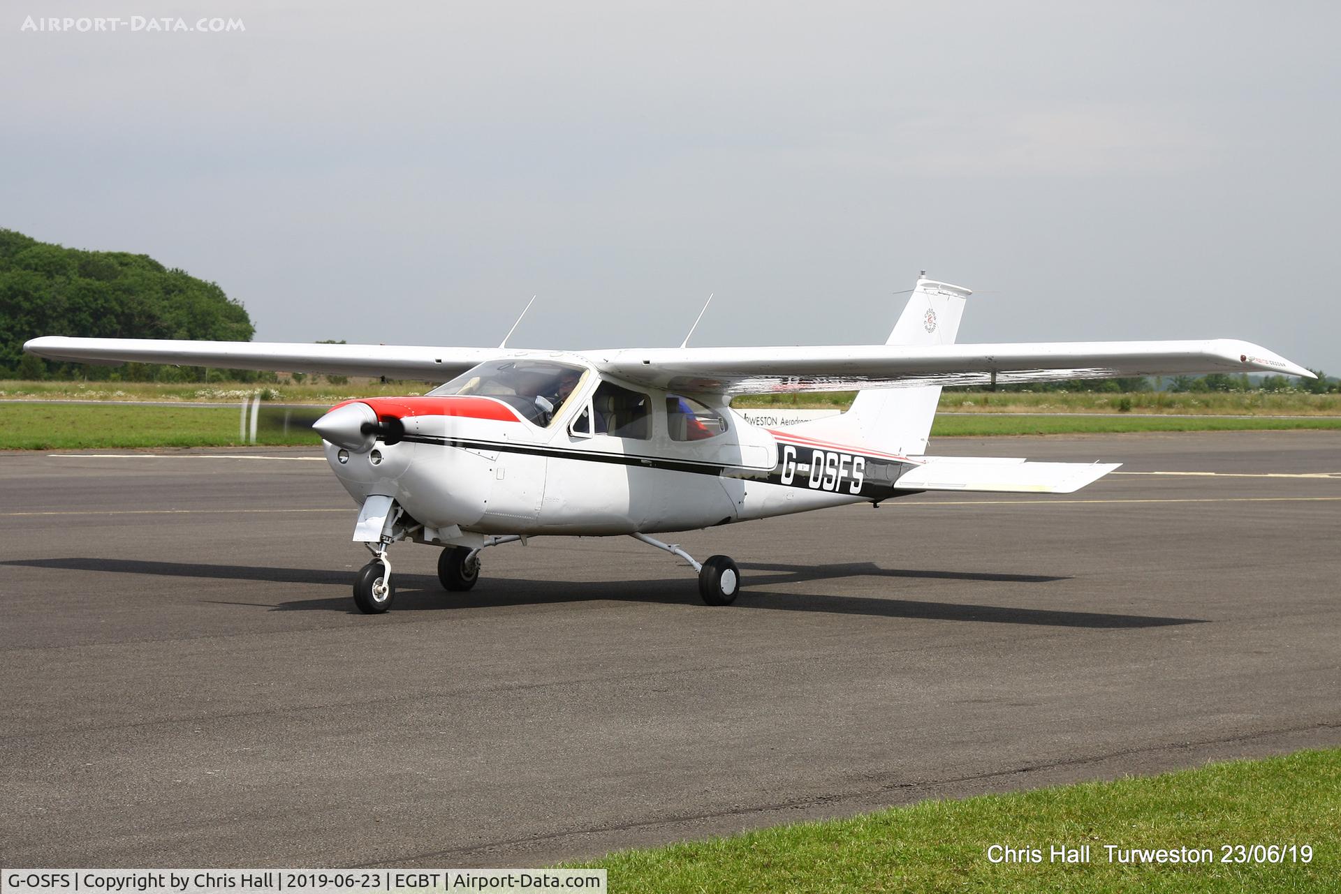 G-OSFS, 1973 Reims F177RG Cardinal RG C/N 177RG0082, Turweston, Air Britain fly in
