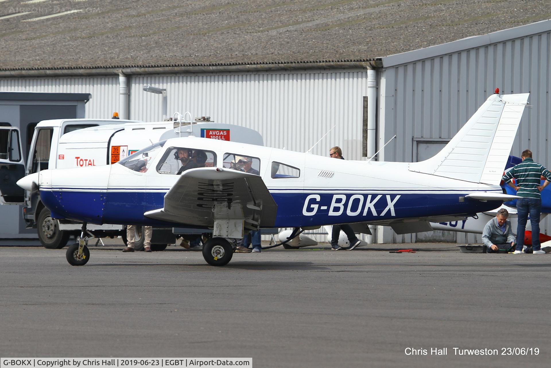 G-BOKX, 1978 Piper PA-28-161 Cherokee Warrior II C/N 28-7816680, Turweston, Air Britain fly in