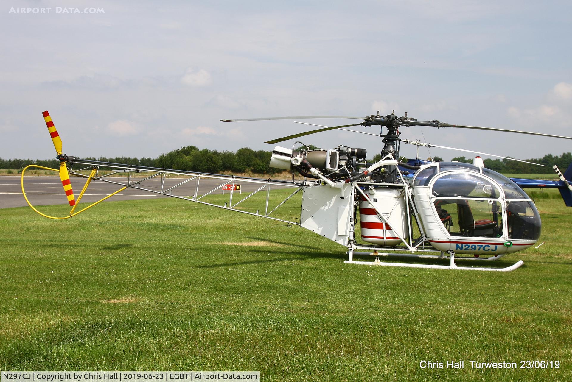 N297CJ, 1963 Sud Aviation SA-313B Alouette II C/N 1847, Turweston, Air Britain fly in