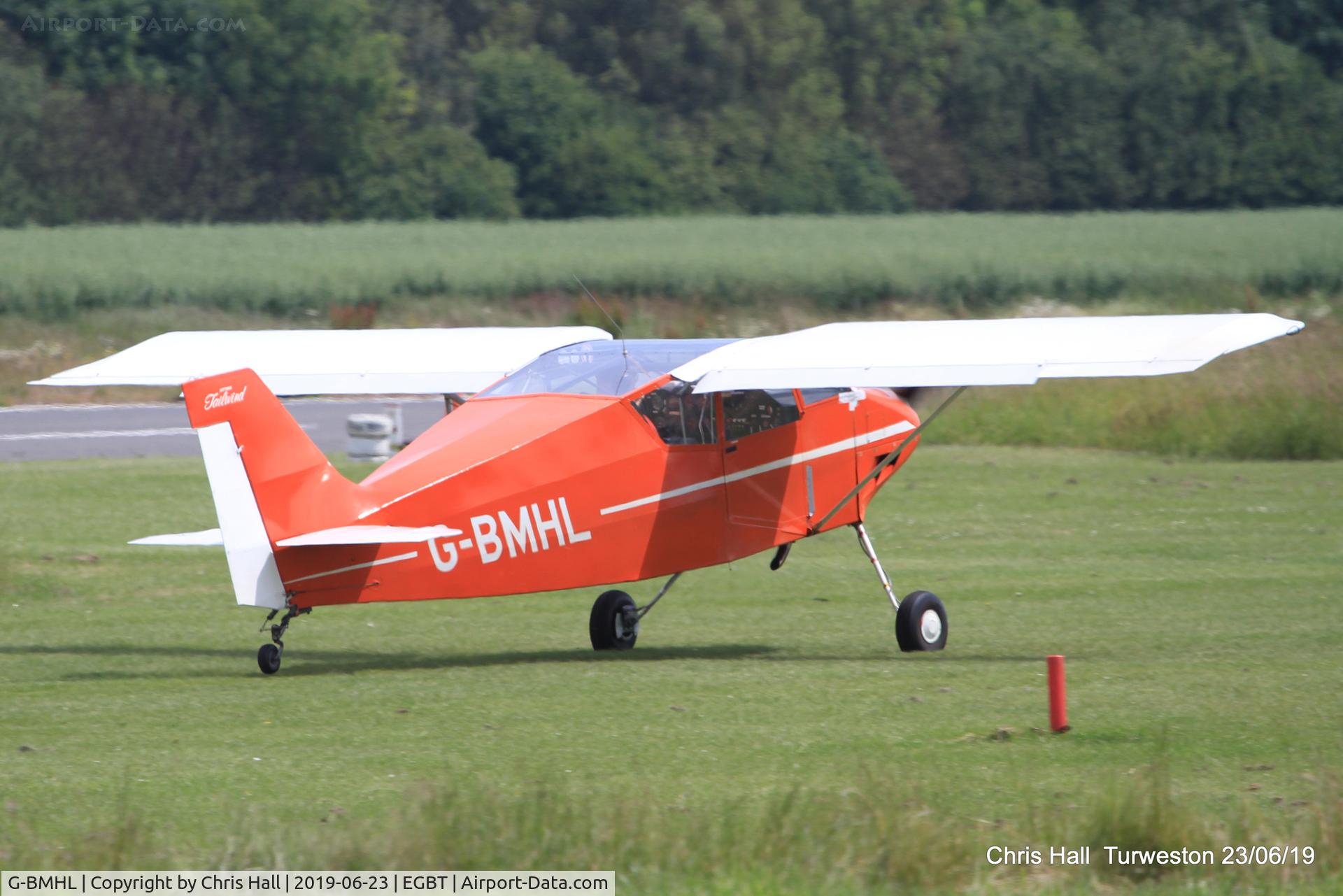 G-BMHL, 1986 Wittman W-8 Tailwind C/N PFA 031-10503, Turweston, Air Britain fly in