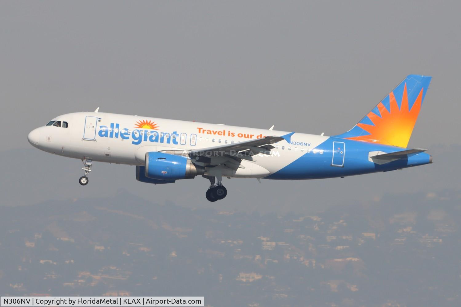 N306NV, 2005 Airbus A319-112 C/N 2420, AAY A319 zx bli-lax
