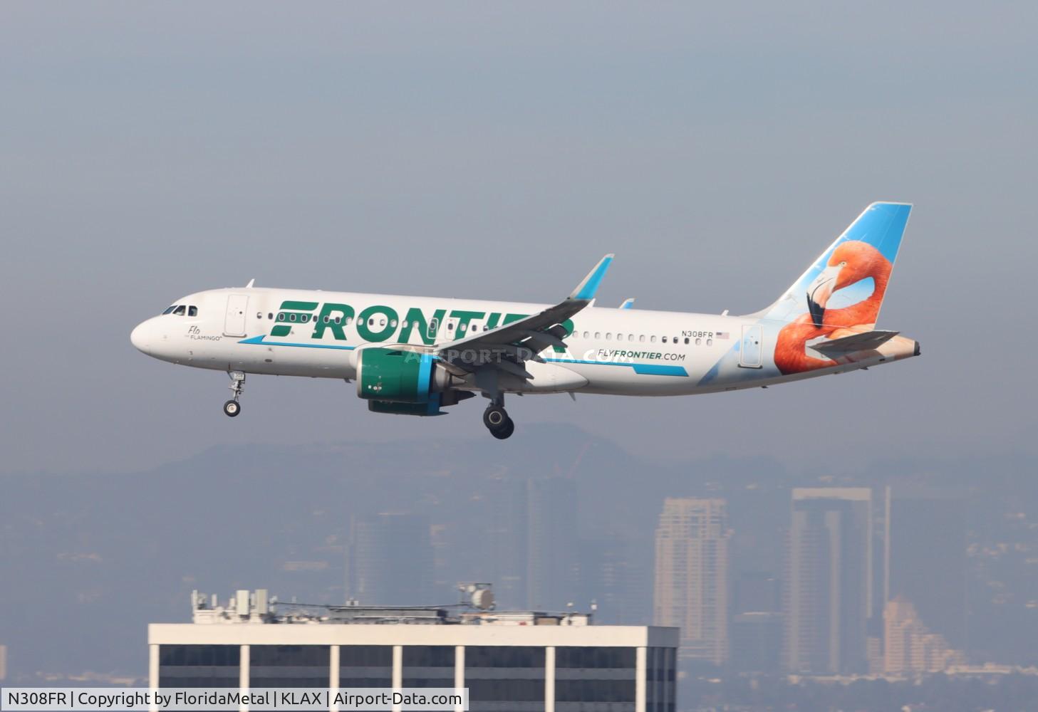 N308FR, 2017 Airbus A320-251N C/N 7538, FFT A32N Flo zx las-lax