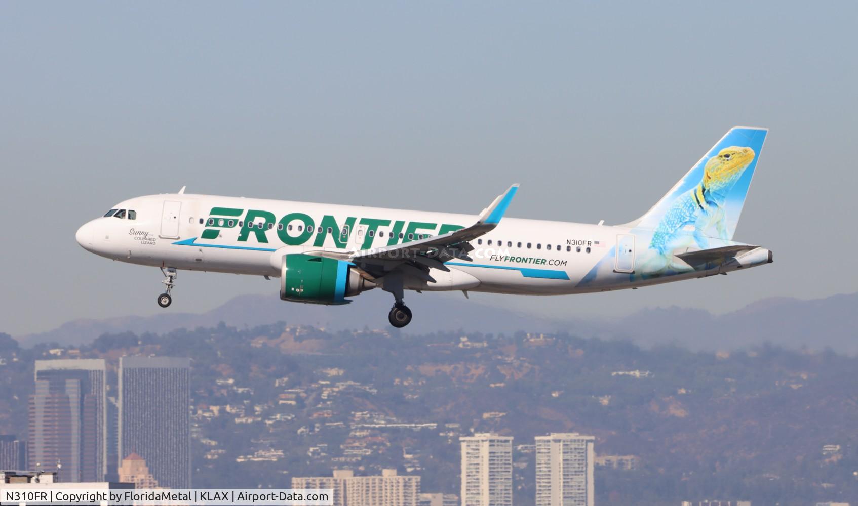 N310FR, 2017 Airbus A320-251N C/N 7600, FFT A32N Sunny zx sfo-lax