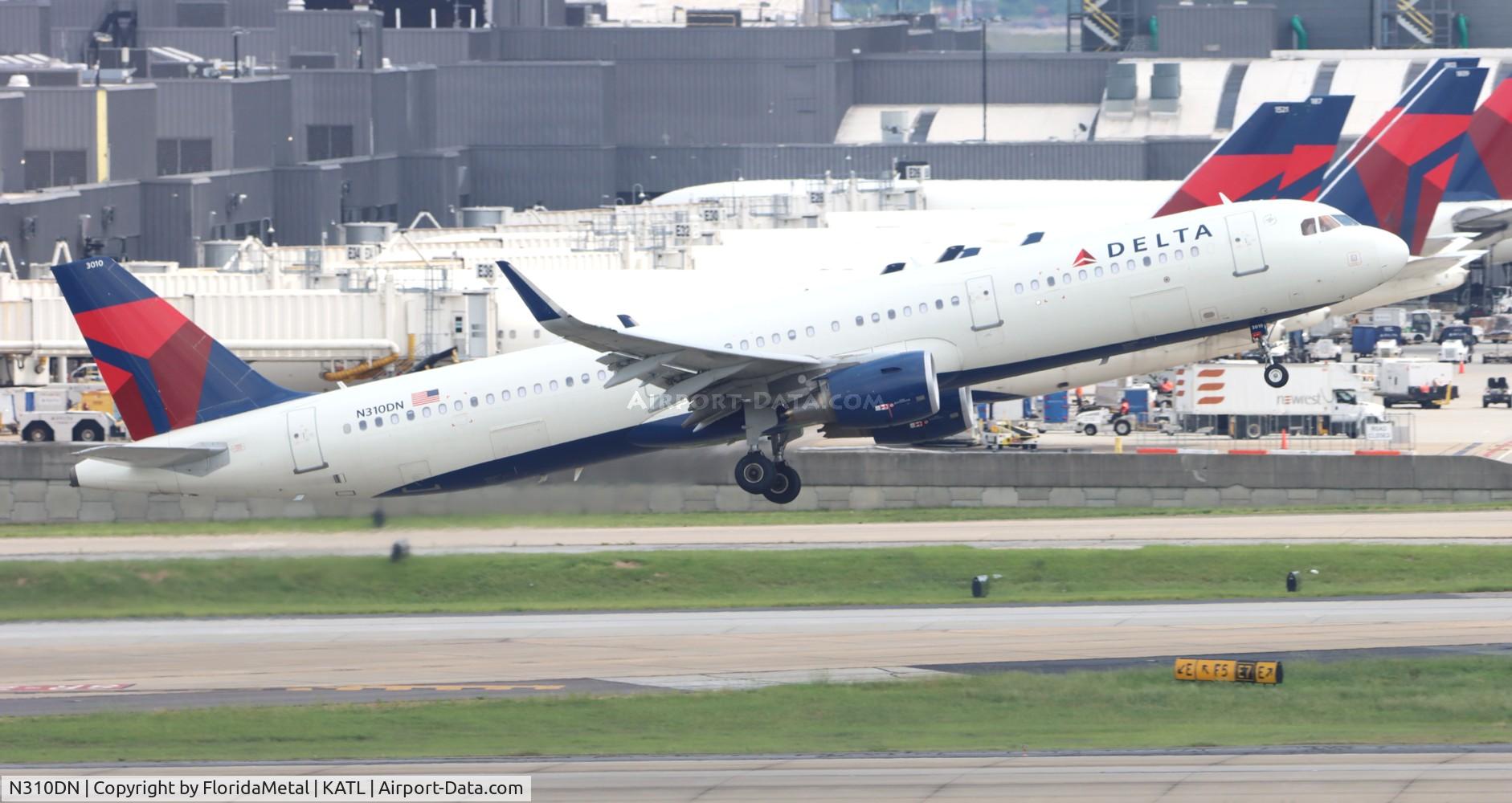 N310DN, 2016 Airbus A321-211 C/N 7293, DAL A321 zx atl-aus